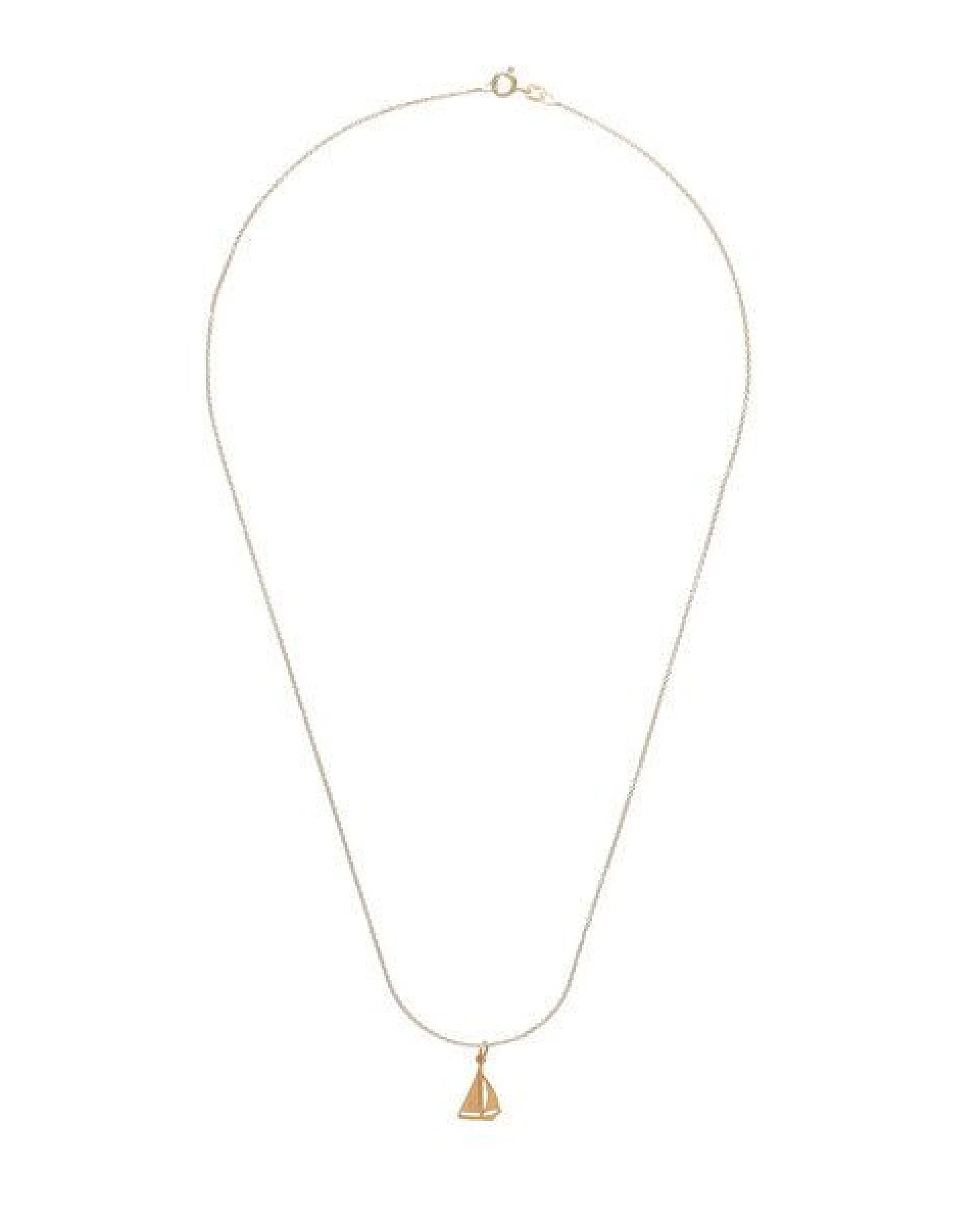 BELLYBIRD Jewellery Halskette - kleines Segelboot, Anhänger/ Silber/ Silber vergoldet – Ansicht 4