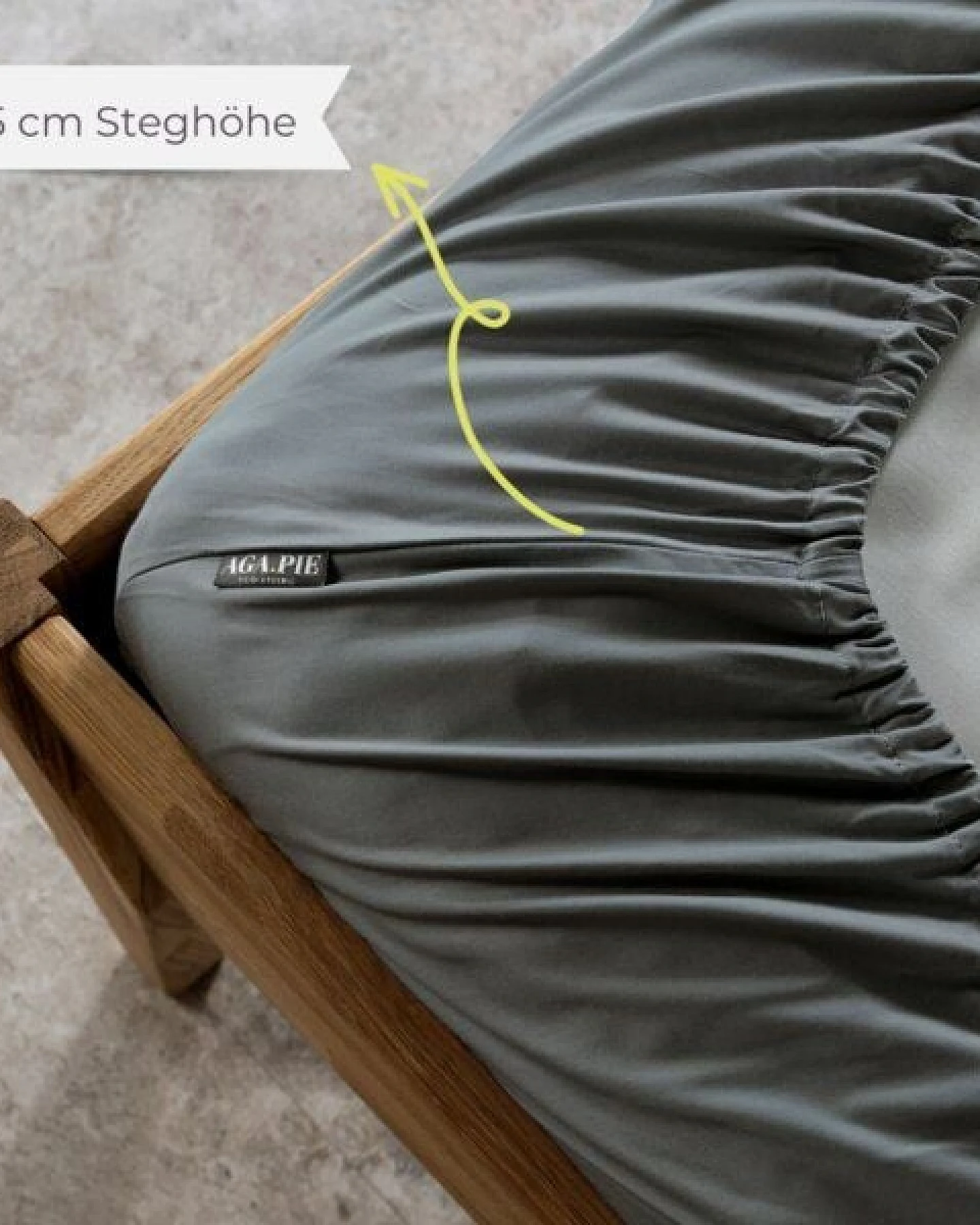 AGA.PIE Kinderspannbettlaken aus 100% Lyocell aus Bambuscellulose – Ansicht 4