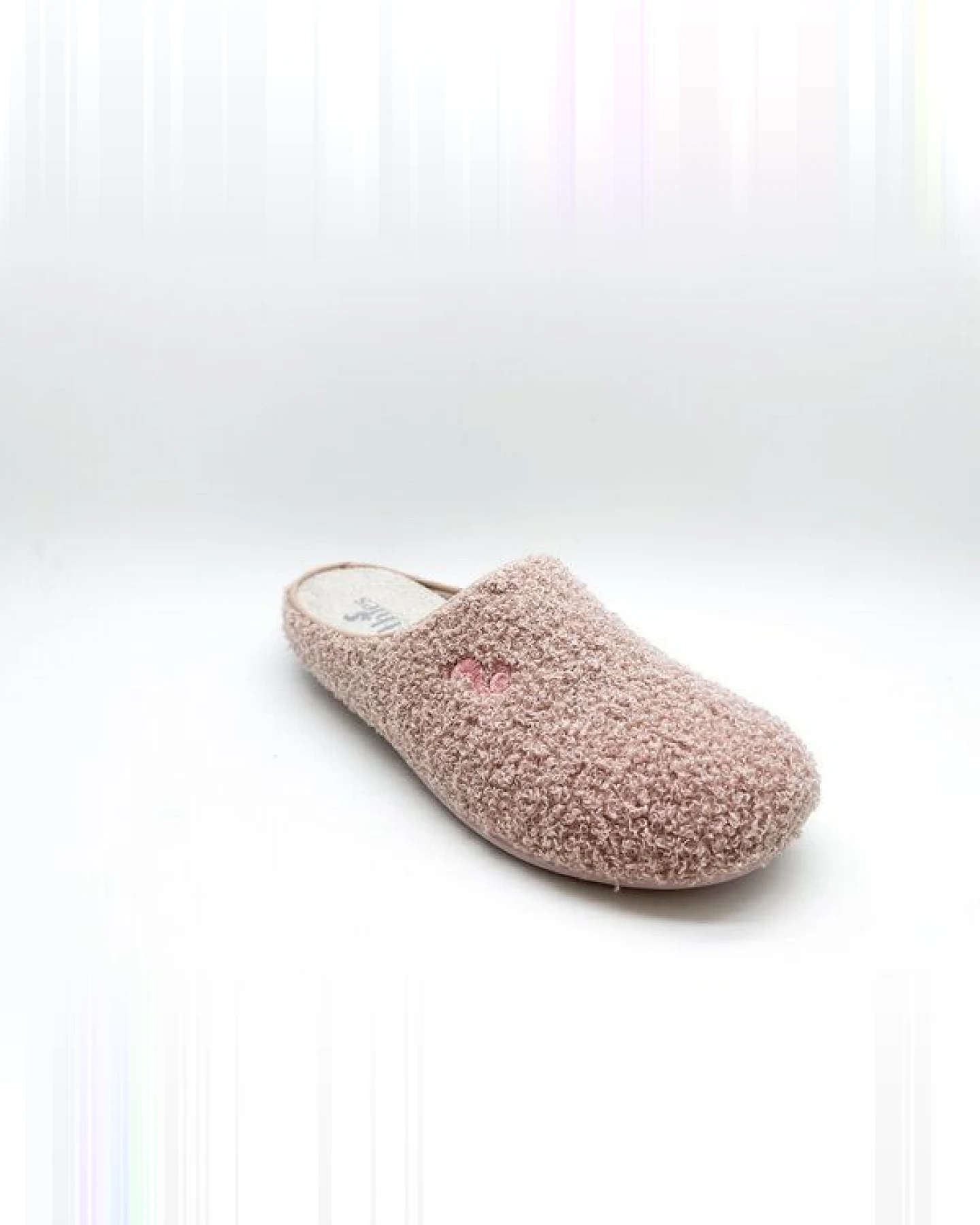 Veganer "thies ® Rec Teddy Slipper" aus ultraweichem, recyceltem Fell – Ansicht 3