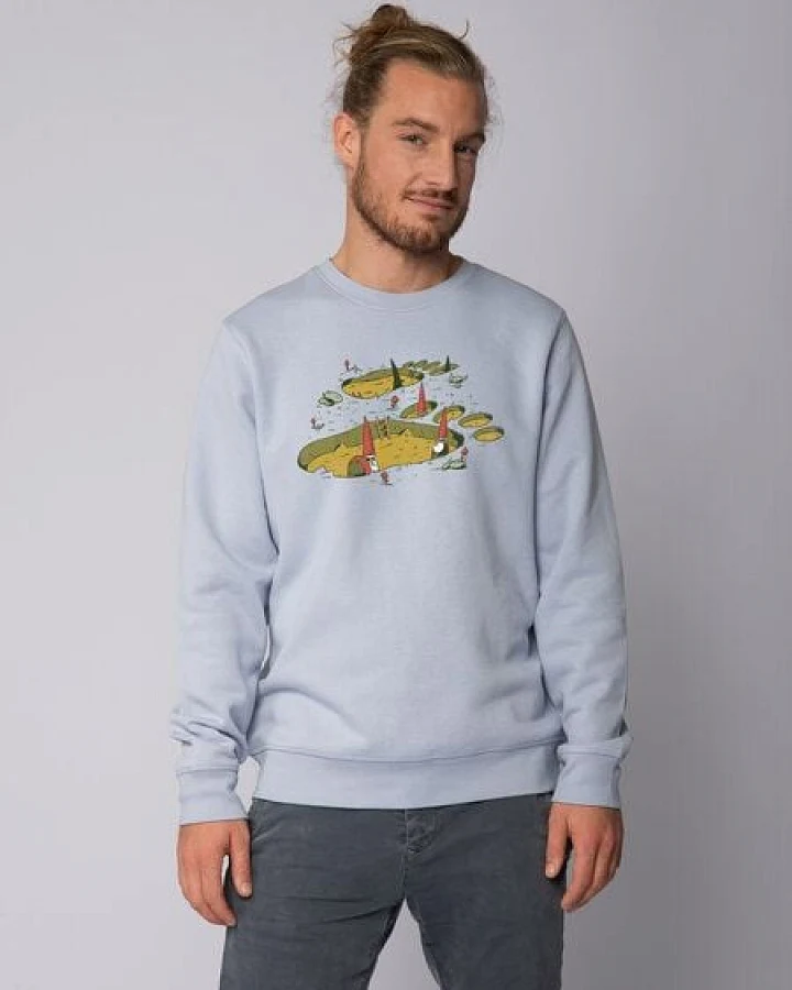 watapparel Sweatshirt Unisex Gnome Footprint