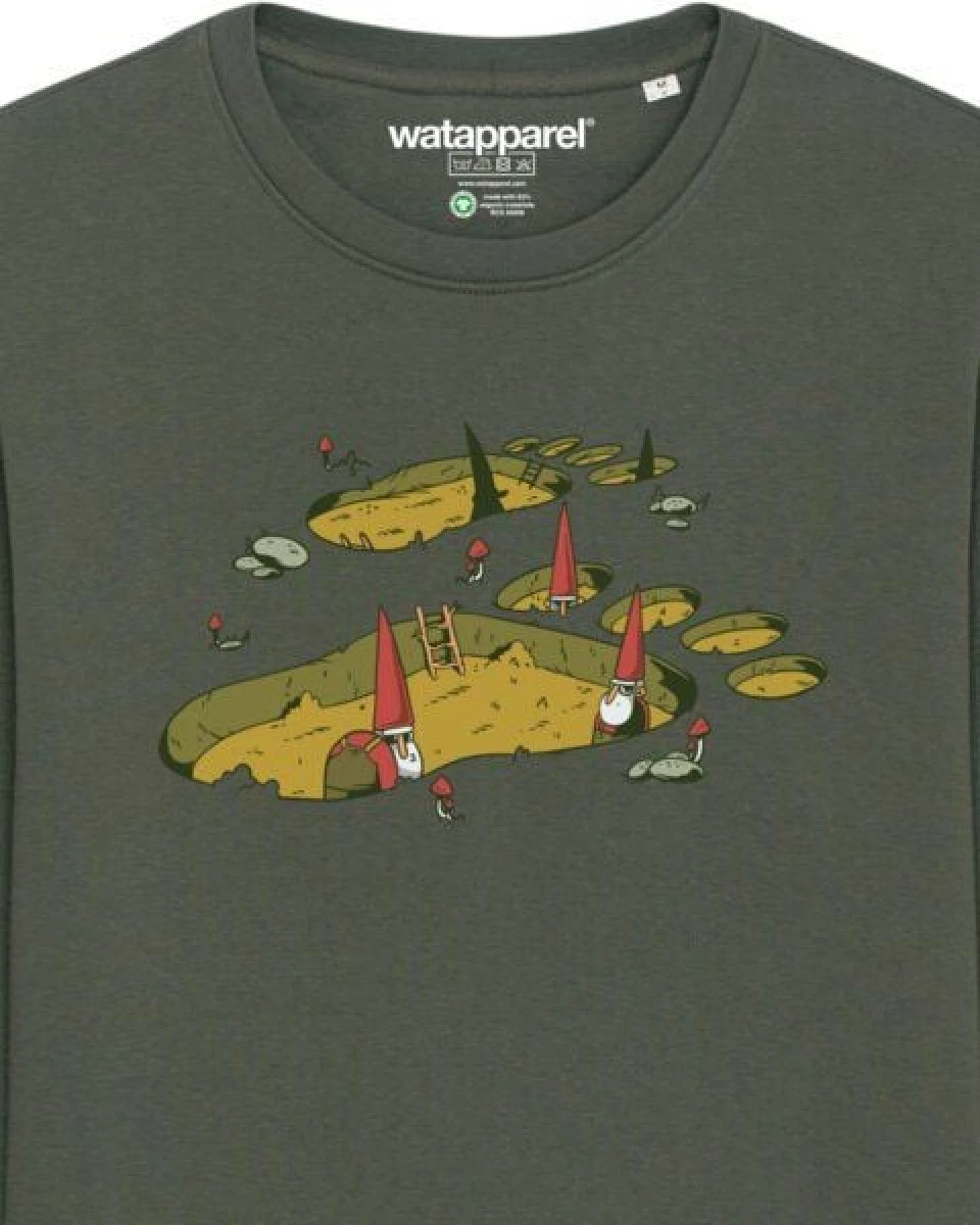 watapparel Sweatshirt Unisex Gnome Footprint – Ansicht 3