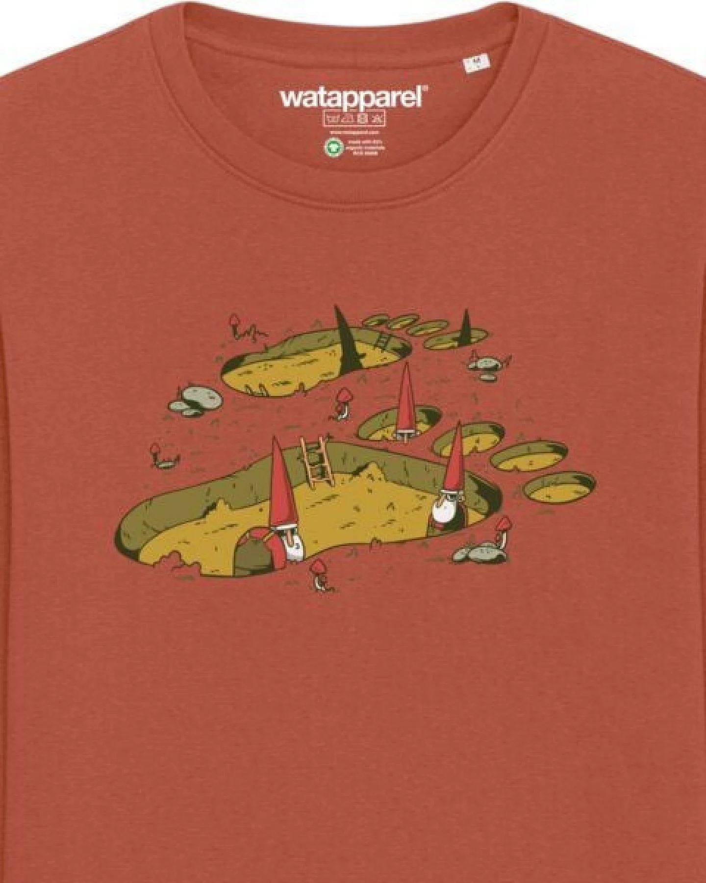 watapparel Sweatshirt Unisex Gnome Footprint – Ansicht 3