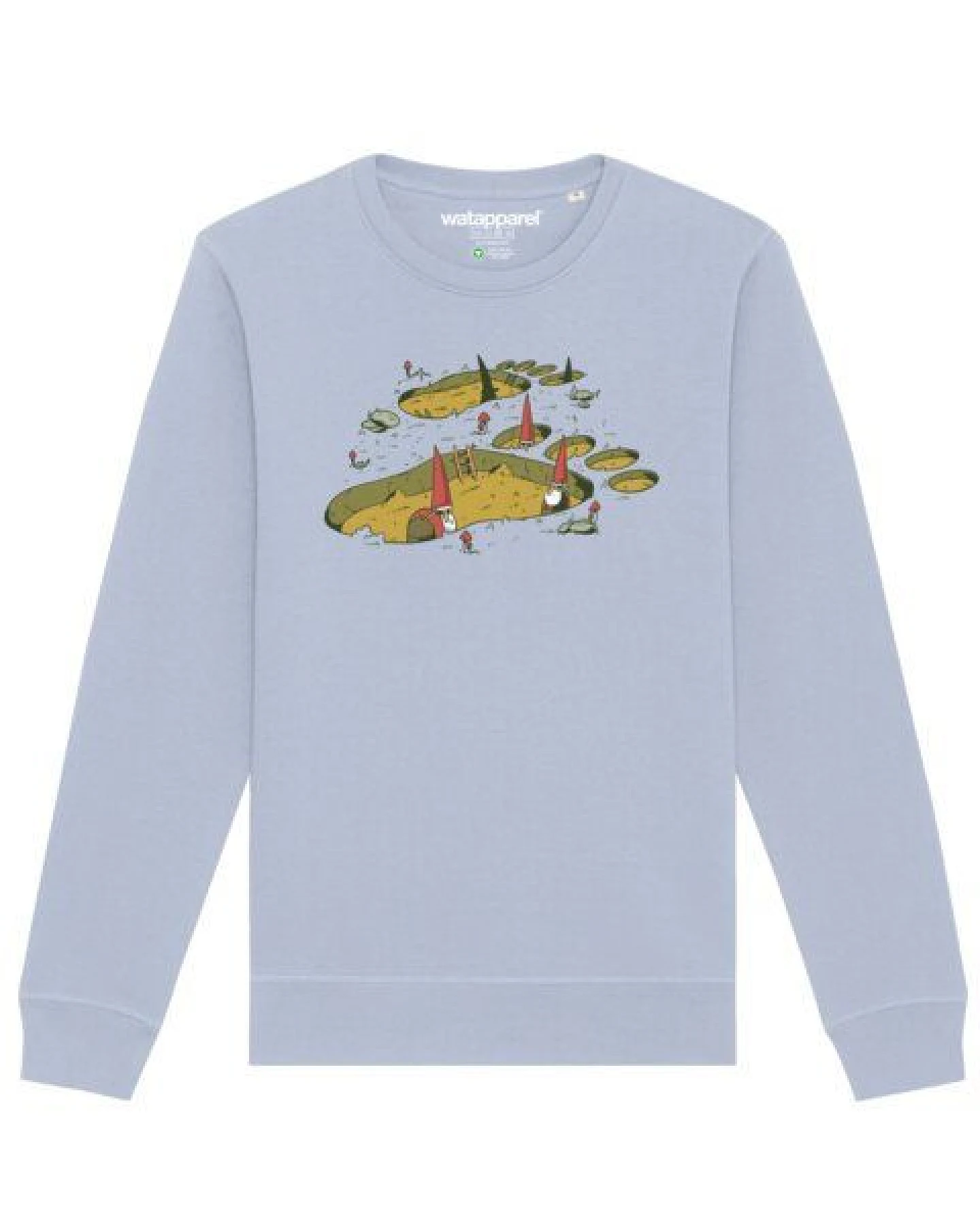 watapparel Sweatshirt Unisex Gnome Footprint – Ansicht 2