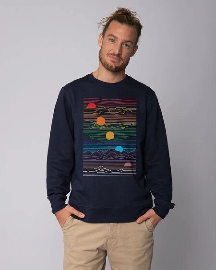 watapparel Sweatshirt Unisex Sun And Moon
