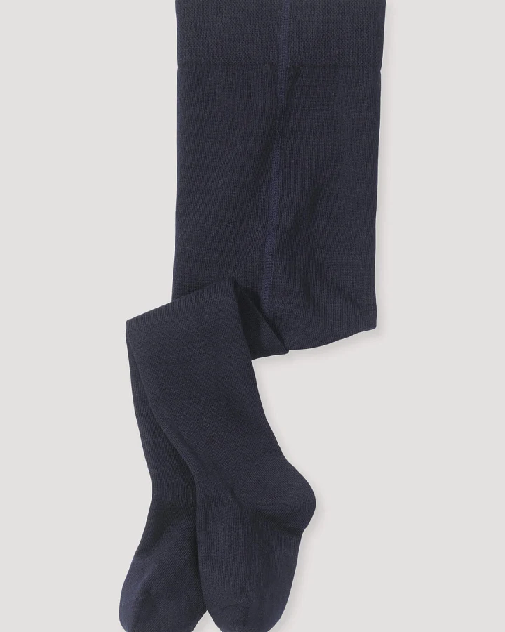 hessnatur Baby Strumpfhose aus Bio-Baumwolle - blau - Größe 50/56