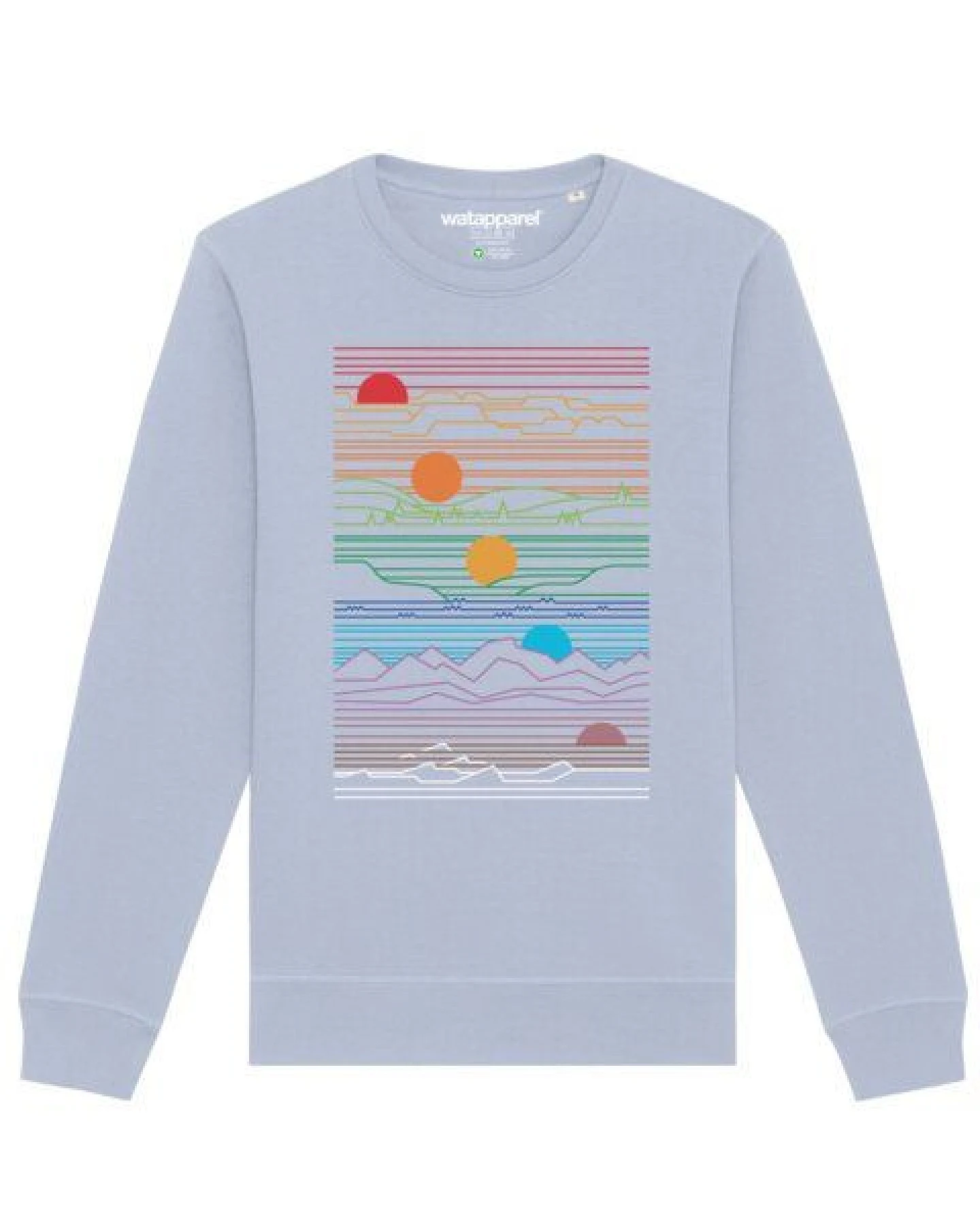 watapparel Sweatshirt Unisex Sun And Moon – Ansicht 2