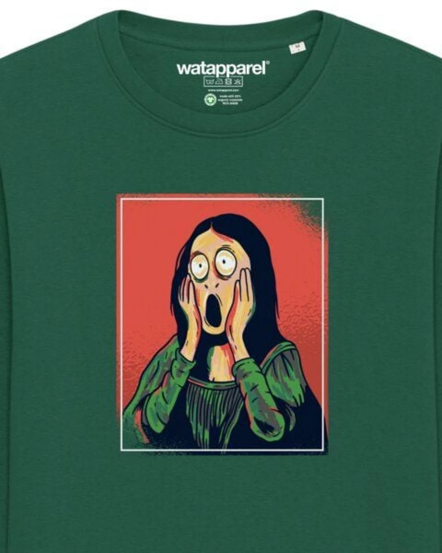 watapparel Sweatshirt Unisex Mona Lisa Scream – Ansicht 3