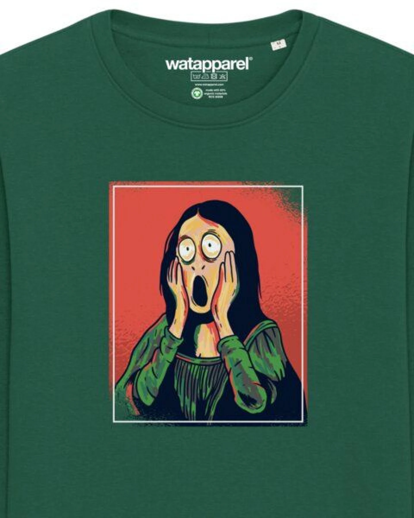 watapparel Sweatshirt Unisex Mona Lisa Scream – Ansicht 3
