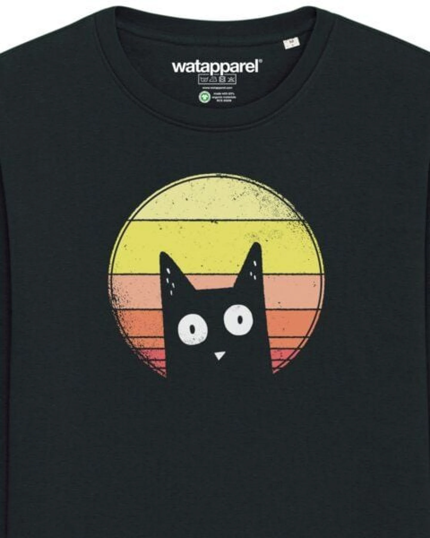 watapparel Sweatshirt Unisex Sunset Cat – Ansicht 3