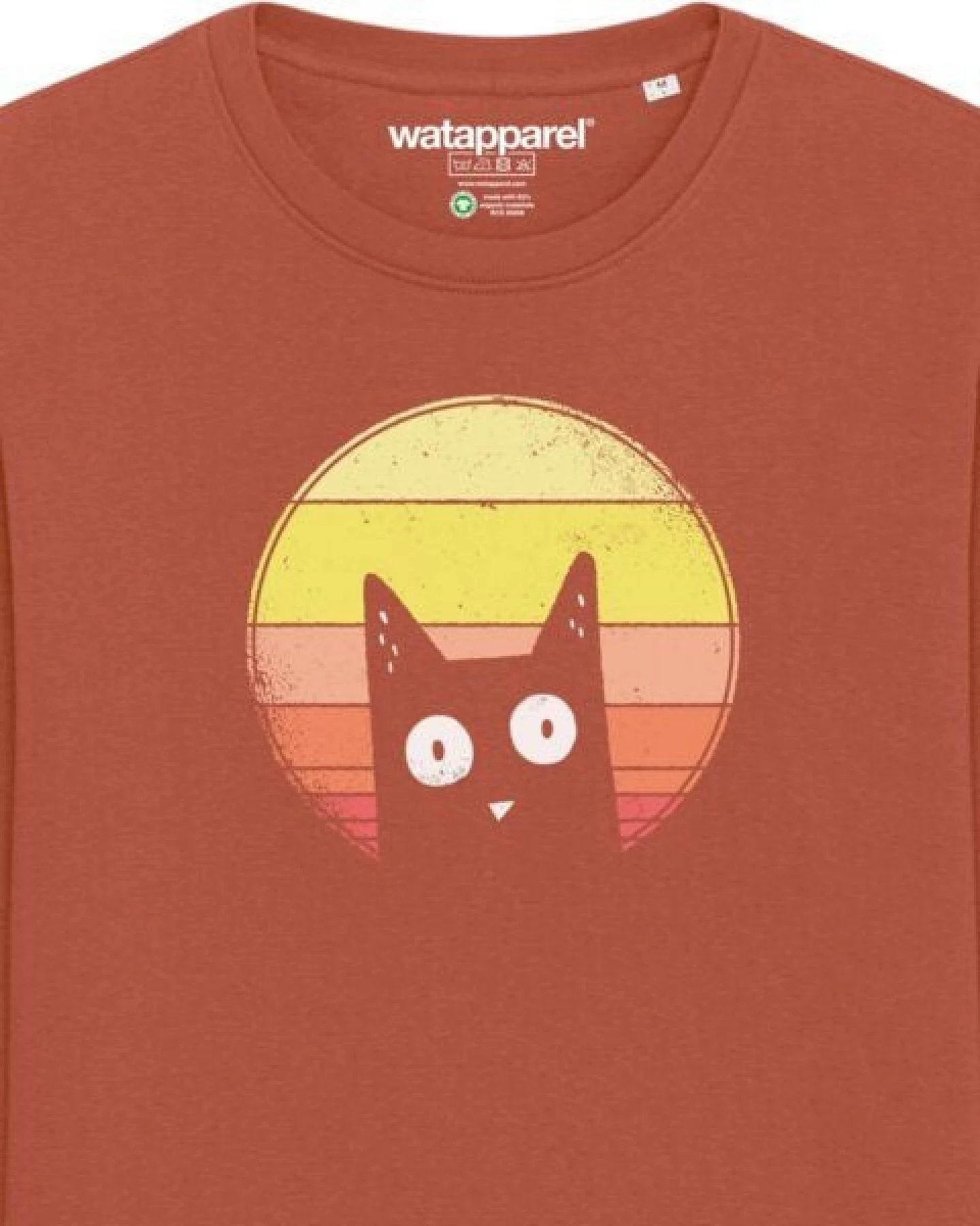 watapparel Sweatshirt Unisex Sunset Cat – Ansicht 3