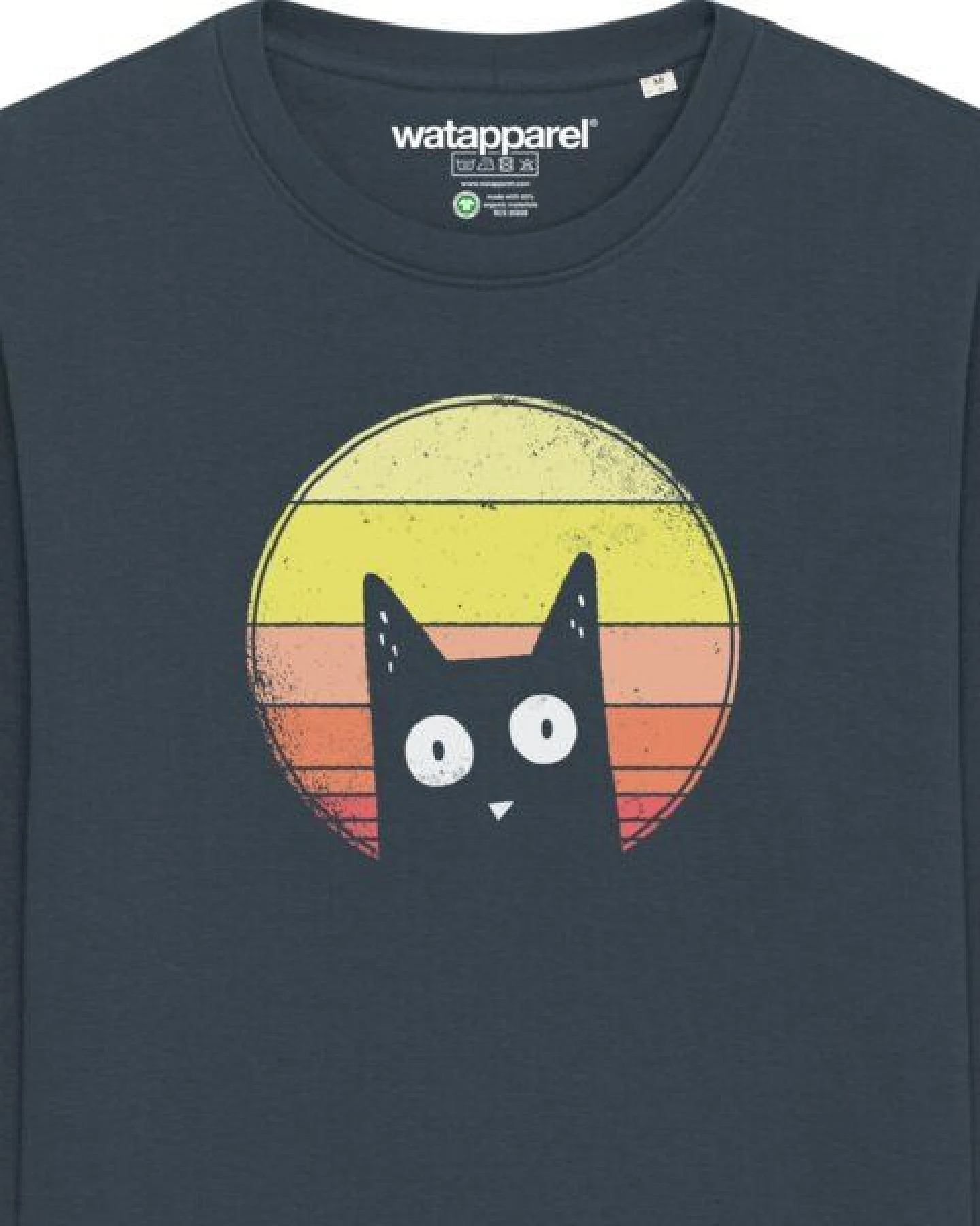 watapparel Sweatshirt Unisex Sunset Cat – Ansicht 3