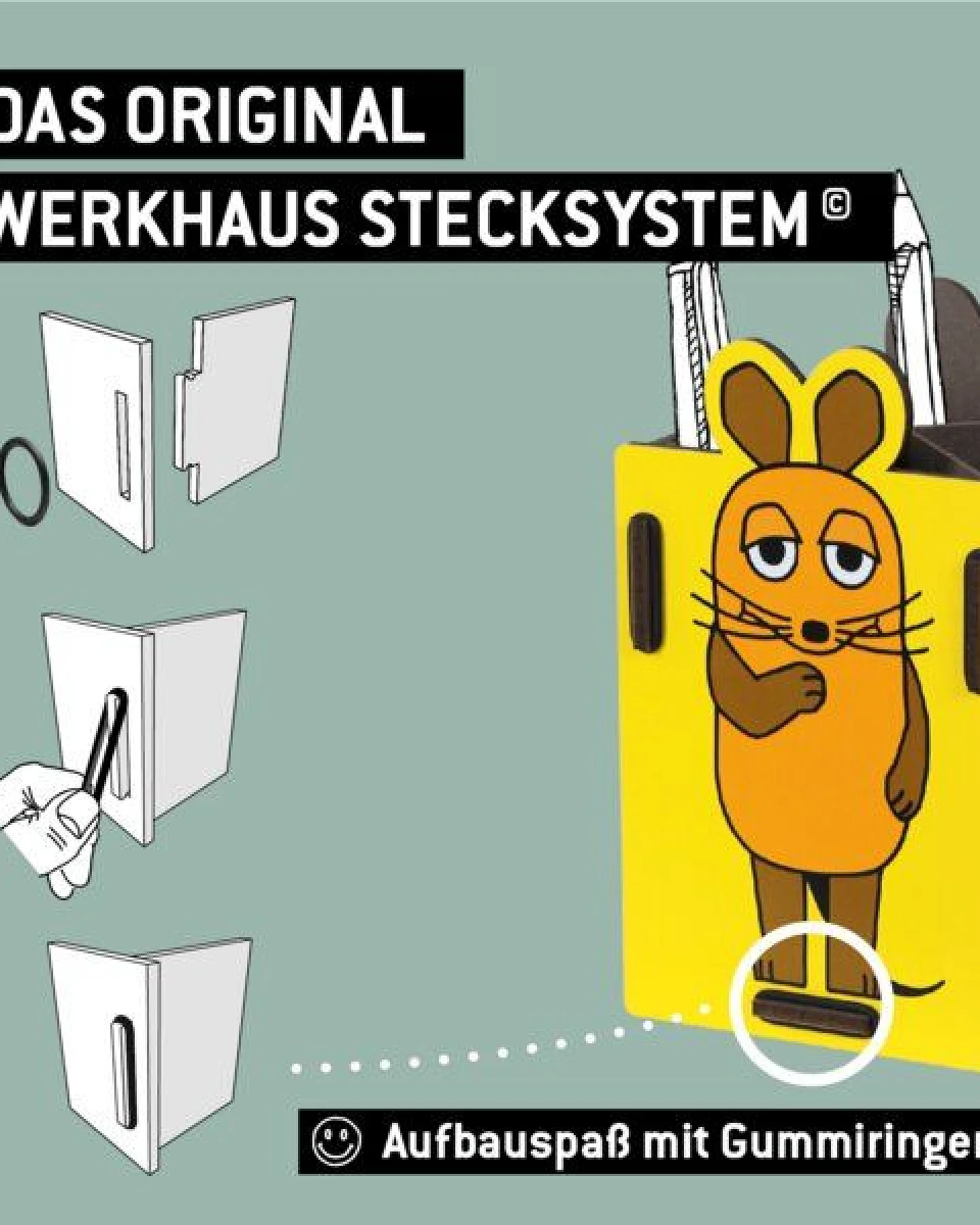 WERKHAUS Die Maus - Stiftebox Maus – Ansicht 4