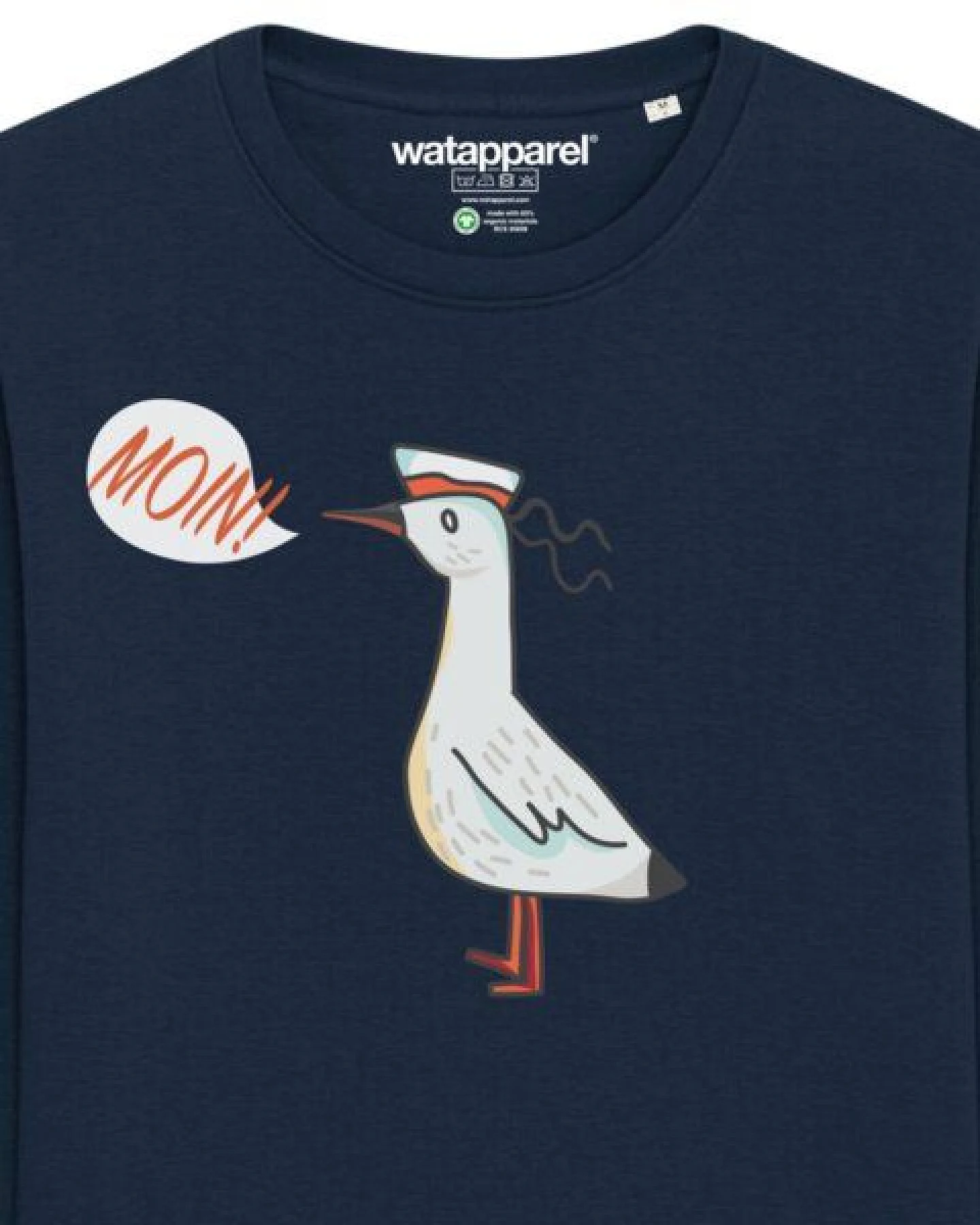 watapparel Sweatshirt Unisex Moin Seagull – Ansicht 3