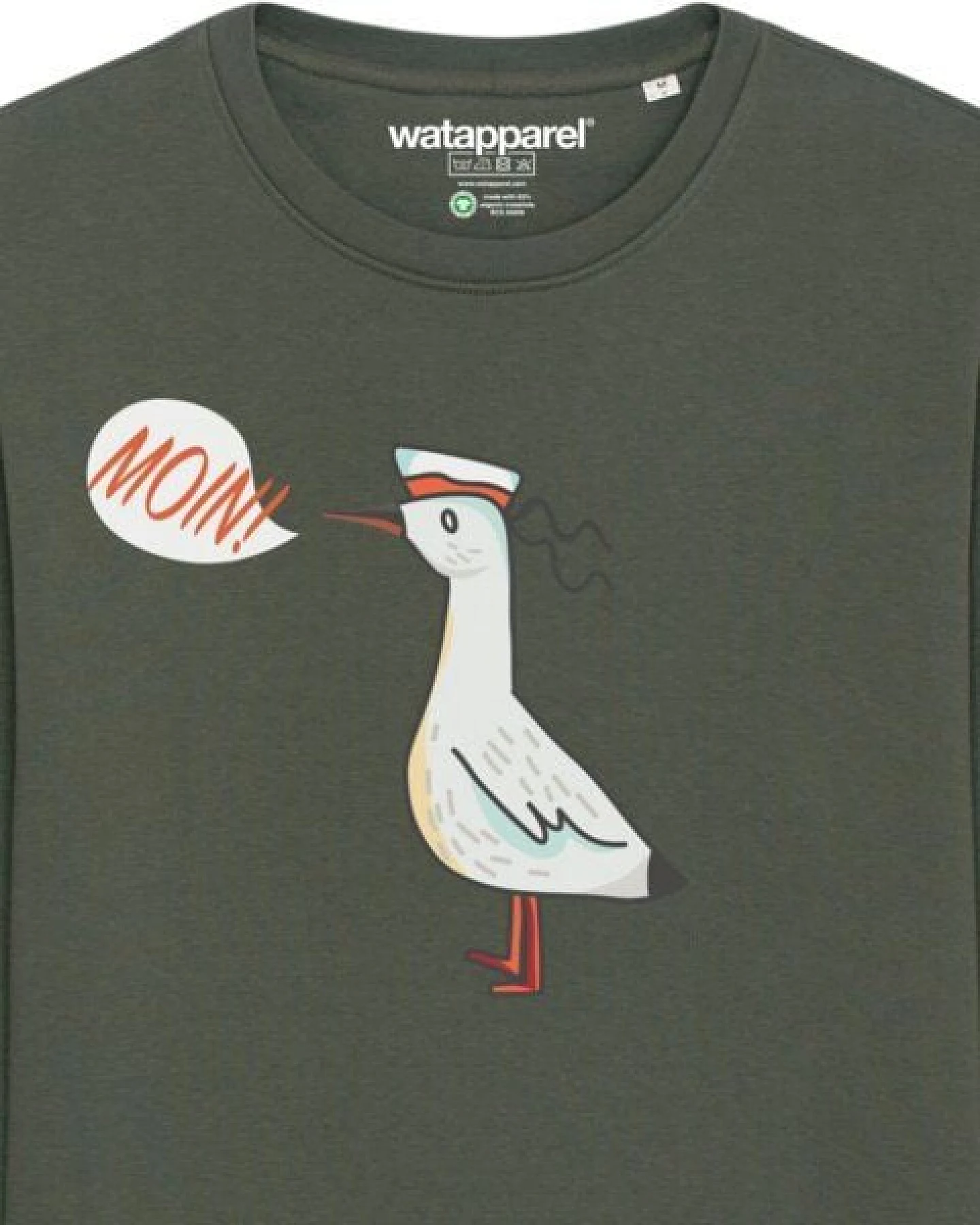 watapparel Sweatshirt Unisex Moin Seagull – Ansicht 3