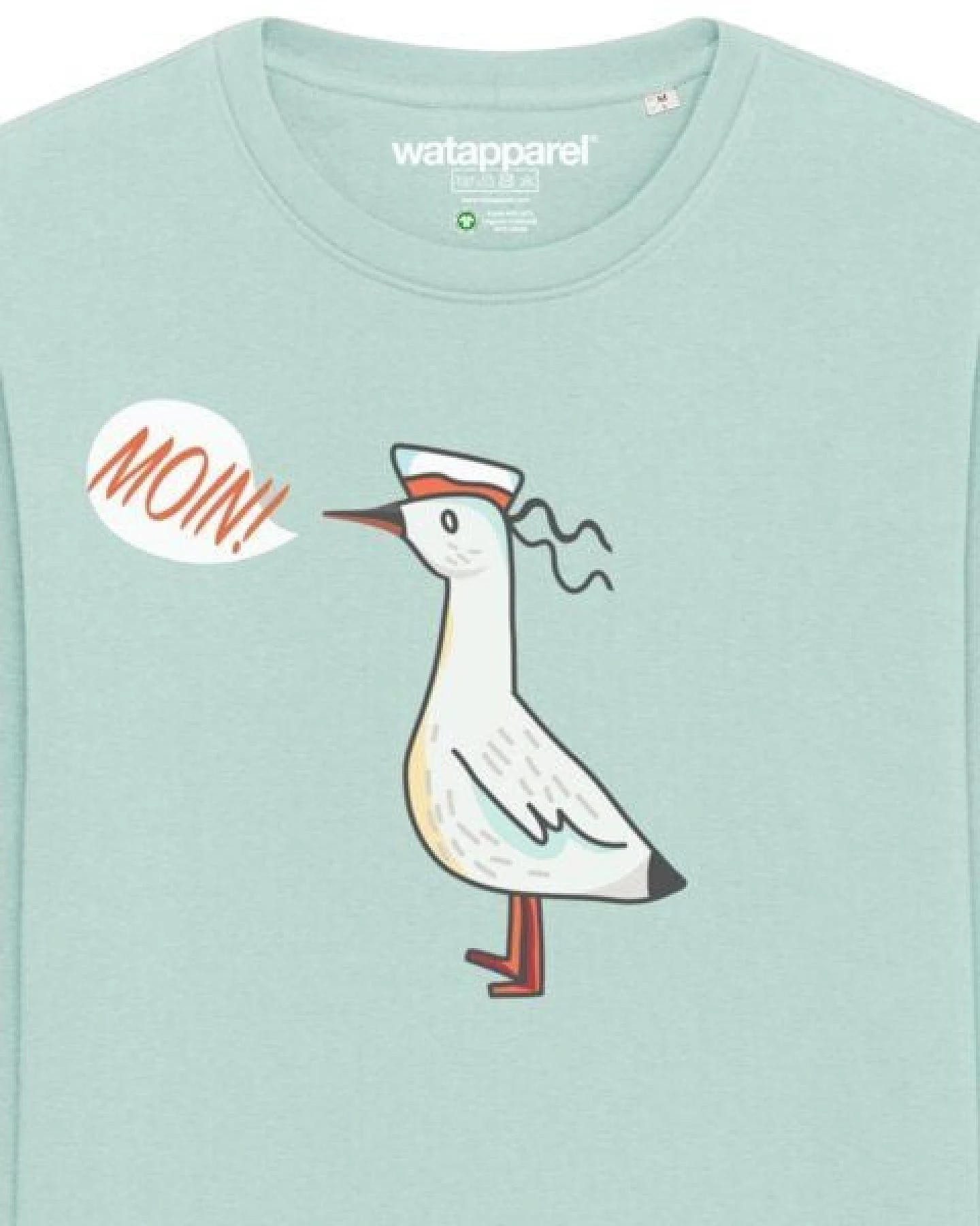 watapparel Sweatshirt Unisex Moin Seagull – Ansicht 3
