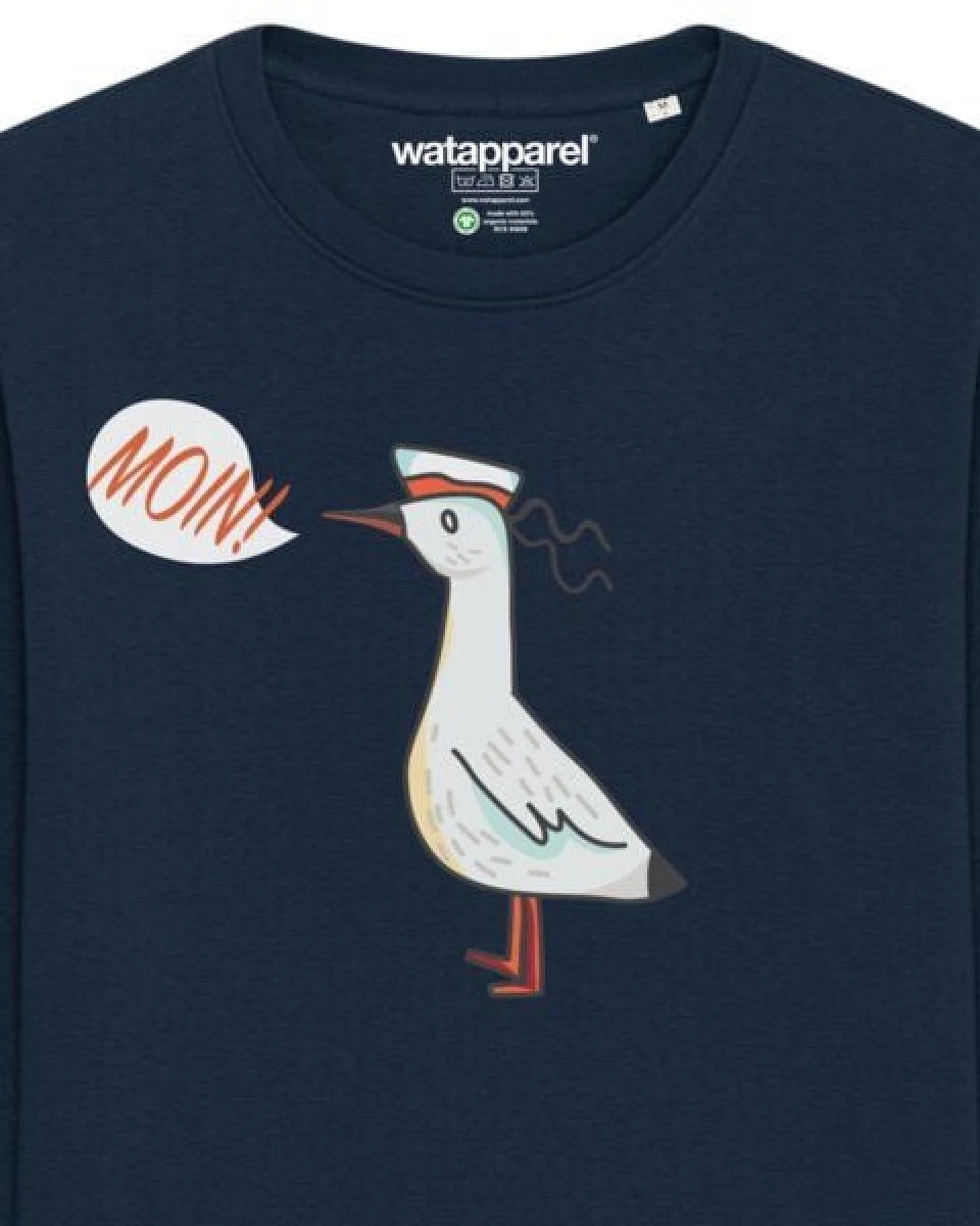 watapparel Sweatshirt Unisex Moin Seagull – Ansicht 3
