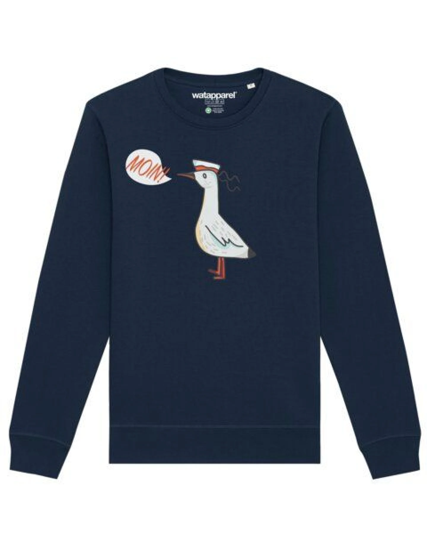watapparel Sweatshirt Unisex Moin Seagull – Ansicht 2