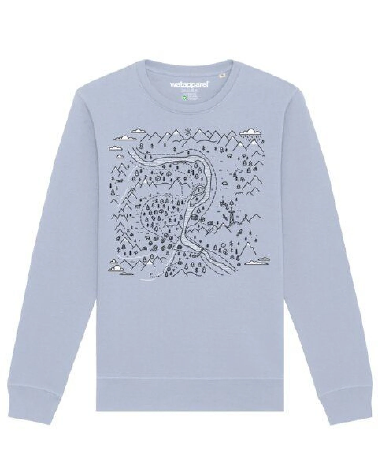 watapparel Sweatshirt Unisex Landschaft – Ansicht 2