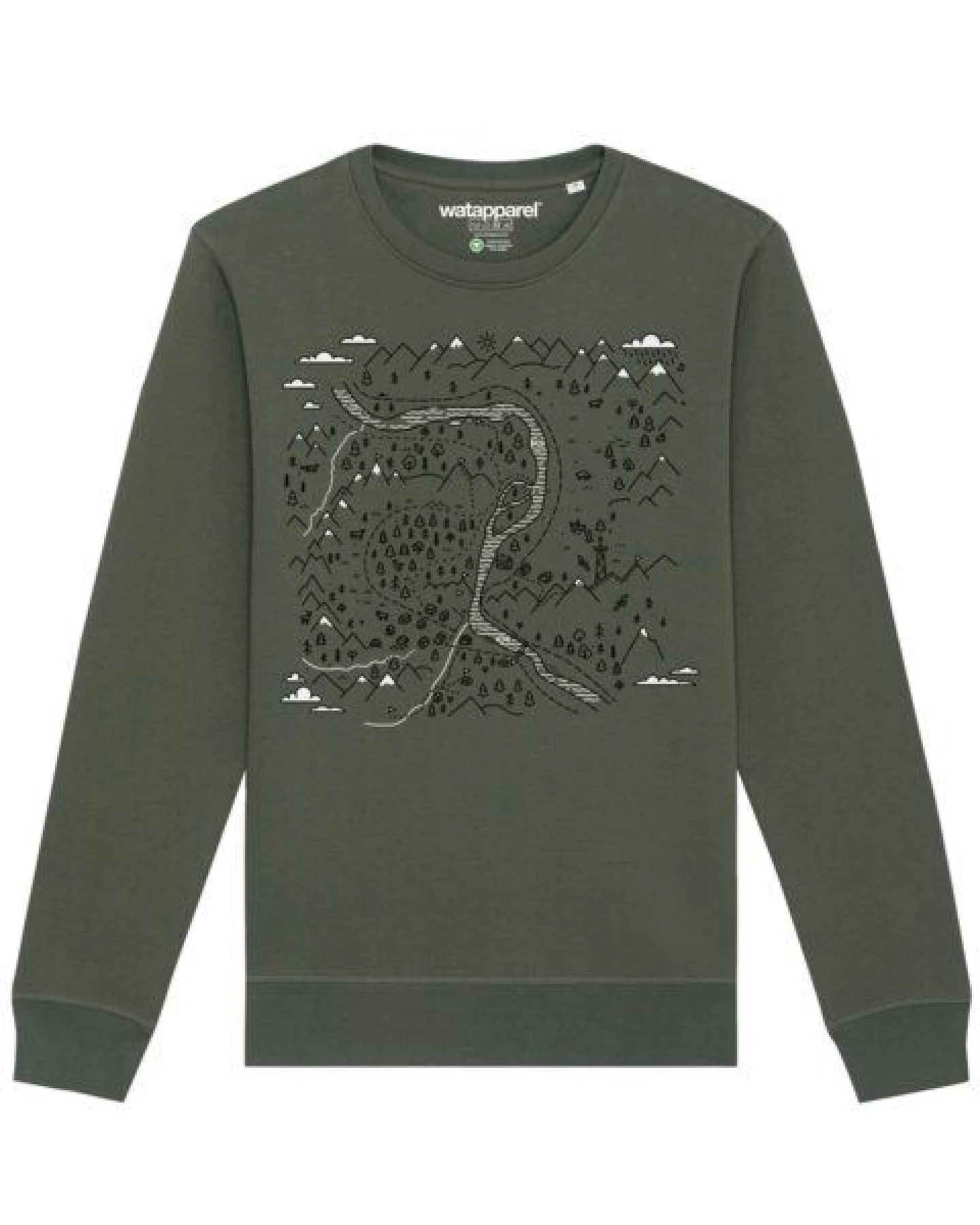 watapparel Sweatshirt Unisex Landschaft – Ansicht 2