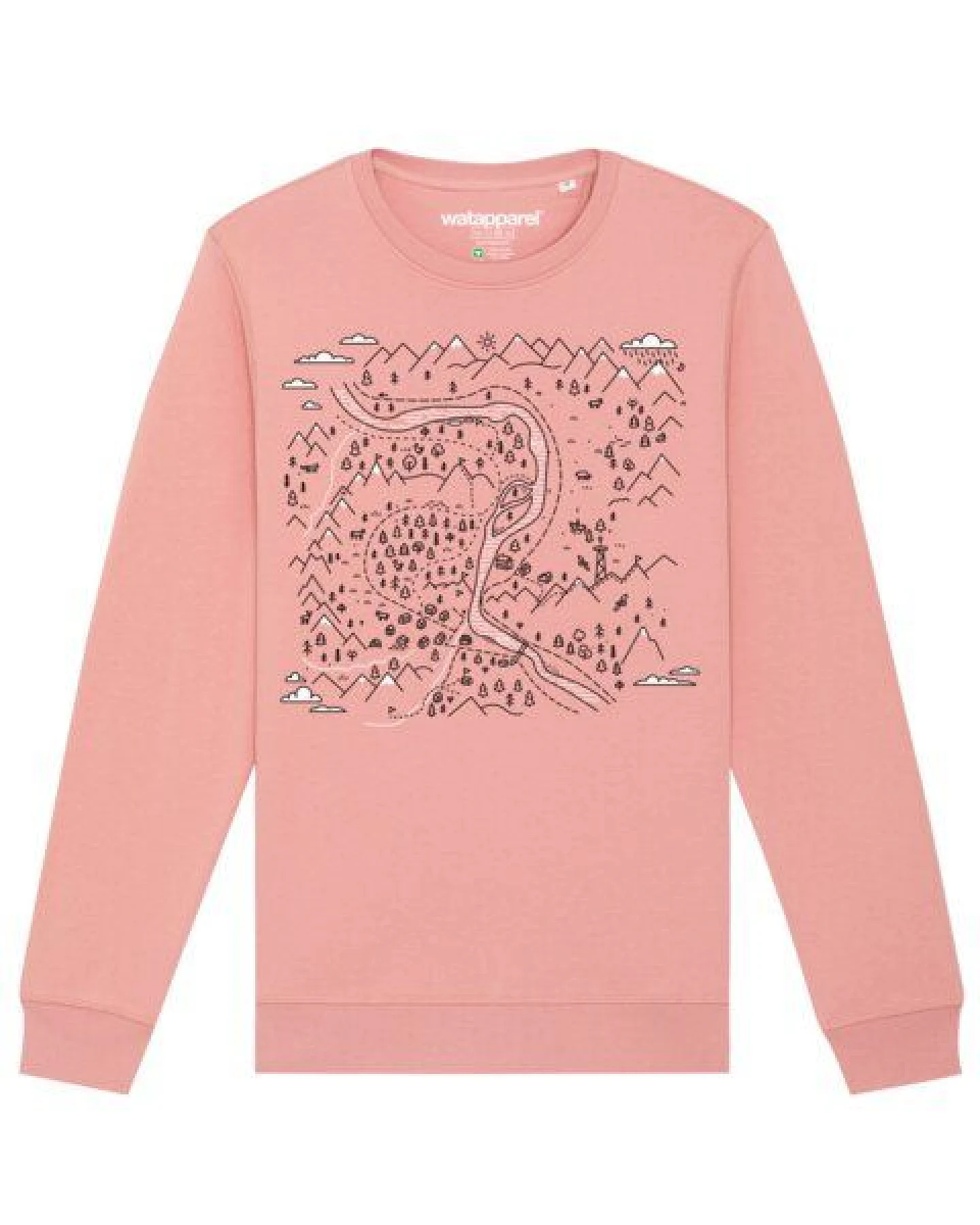 watapparel Sweatshirt Unisex Landschaft – Ansicht 2