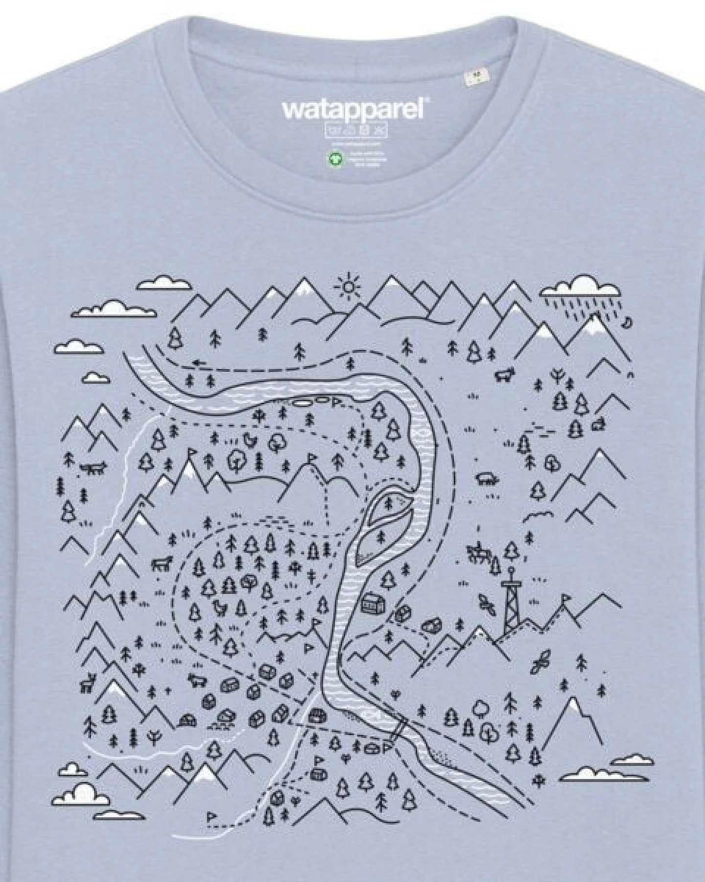 watapparel Sweatshirt Unisex Landschaft – Ansicht 3