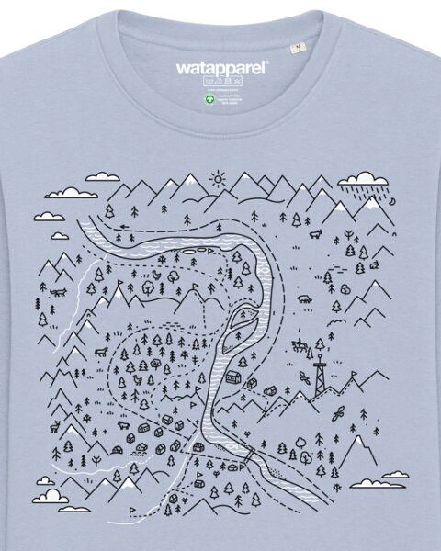 watapparel Sweatshirt Unisex Landschaft – Ansicht 3
