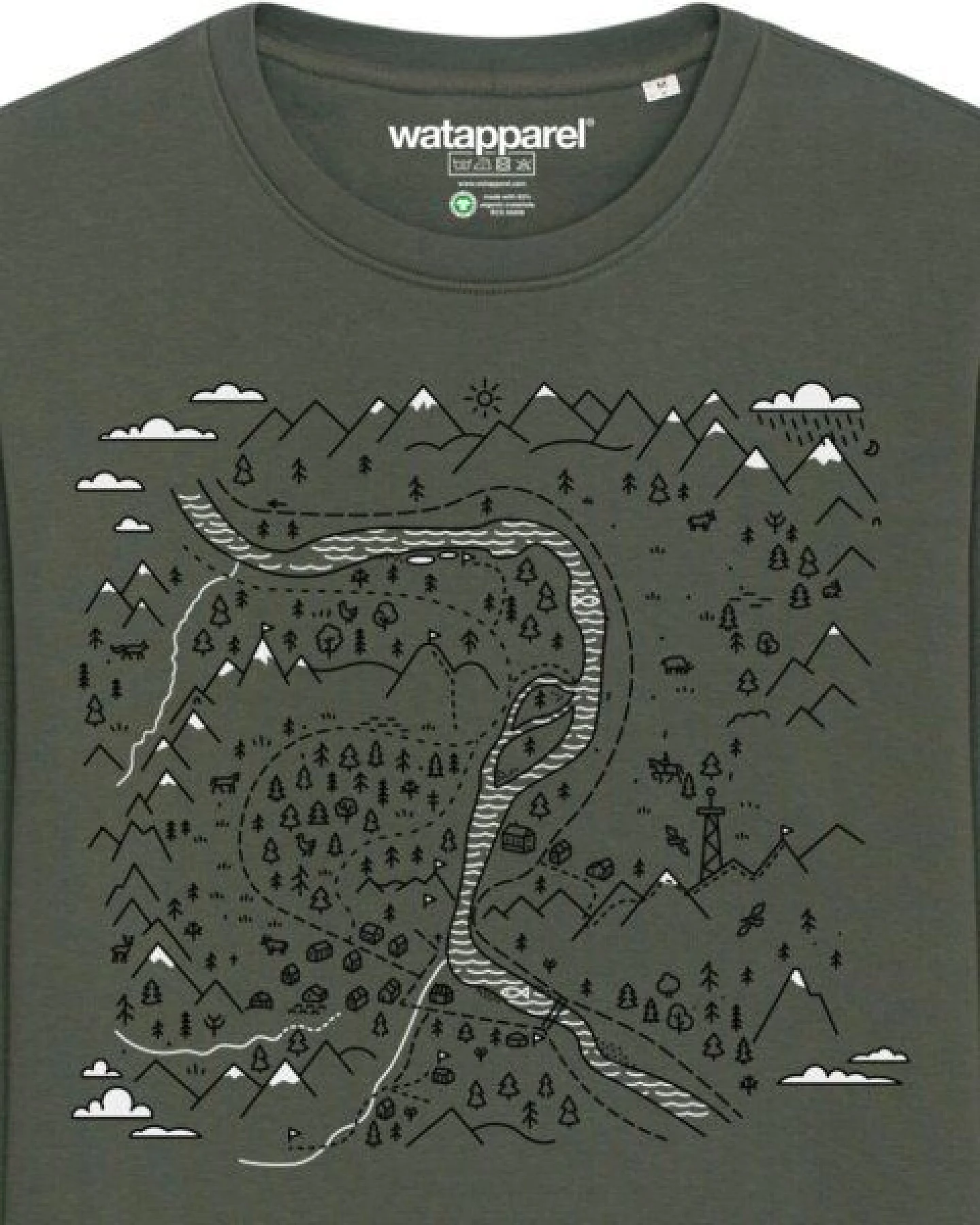 watapparel Sweatshirt Unisex Landschaft – Ansicht 3