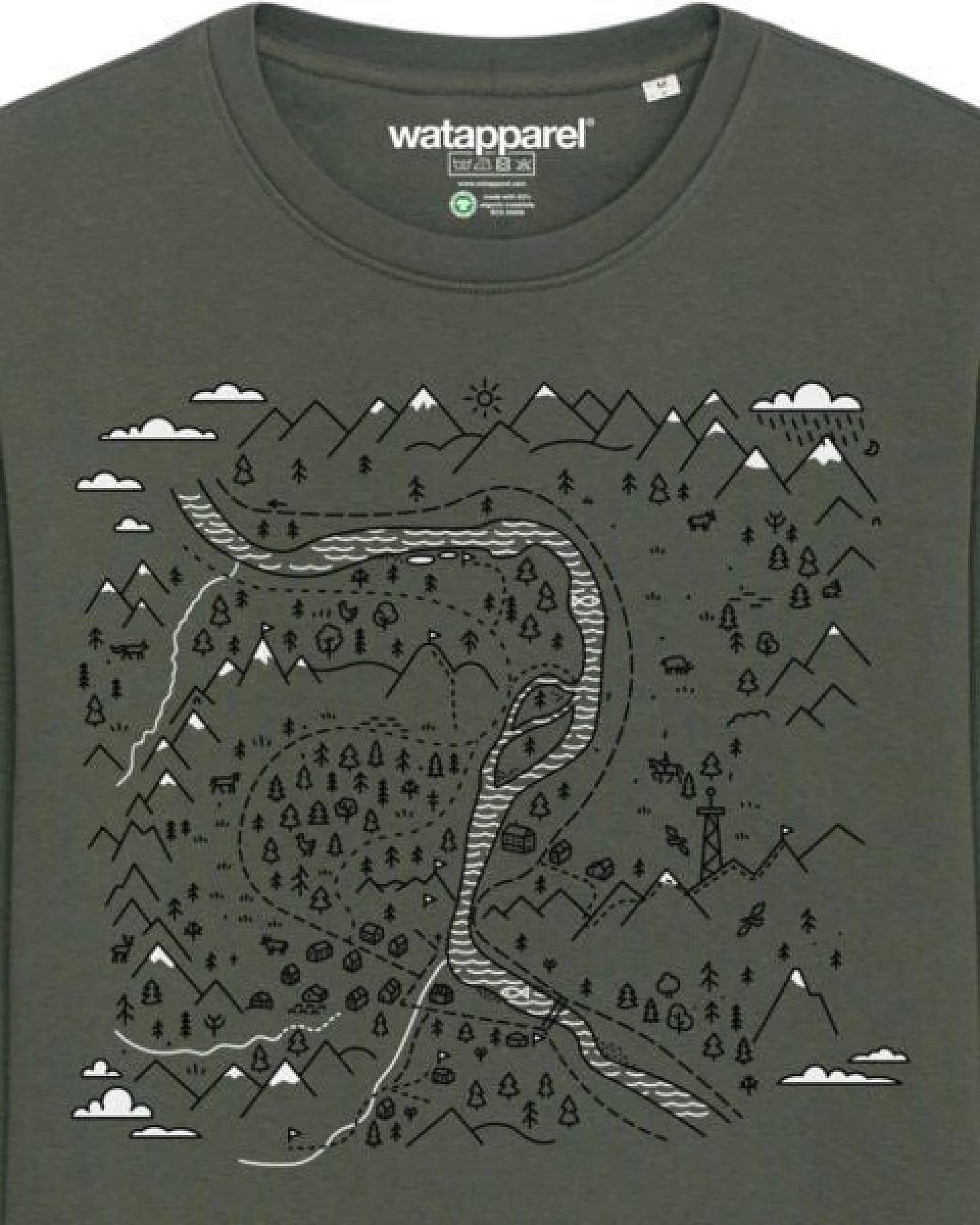 watapparel Sweatshirt Unisex Landschaft – Ansicht 3
