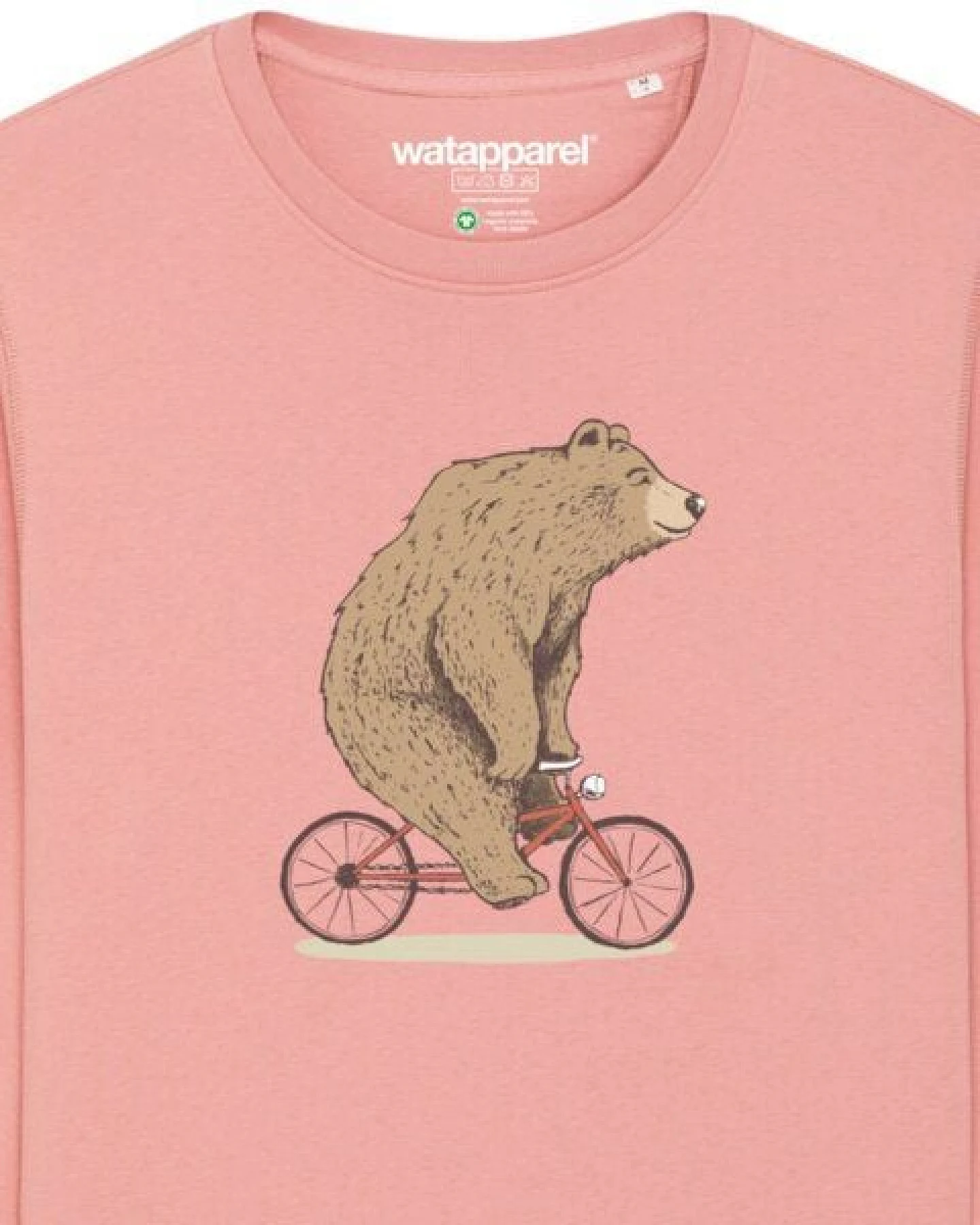 watapparel Sweatshirt Unisex Fahrradbär – Ansicht 3