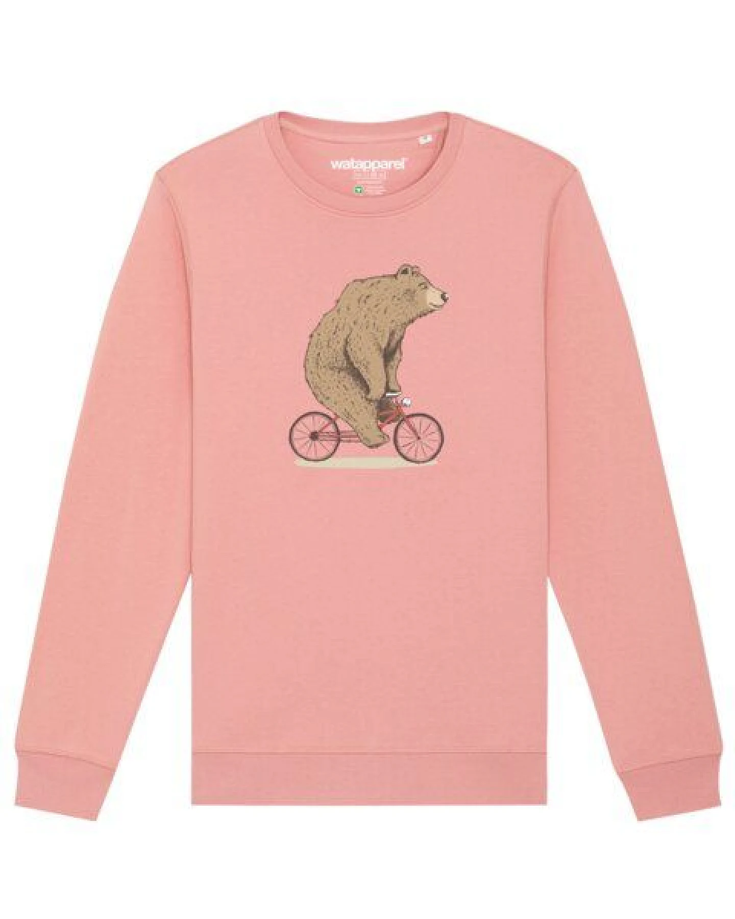 watapparel Sweatshirt Unisex Fahrradbär – Ansicht 2