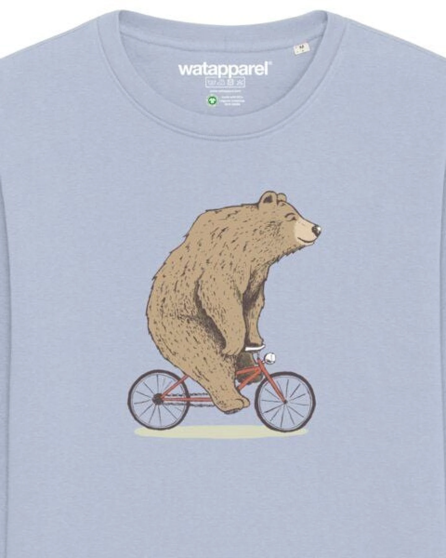 watapparel Sweatshirt Unisex Fahrradbär – Ansicht 3