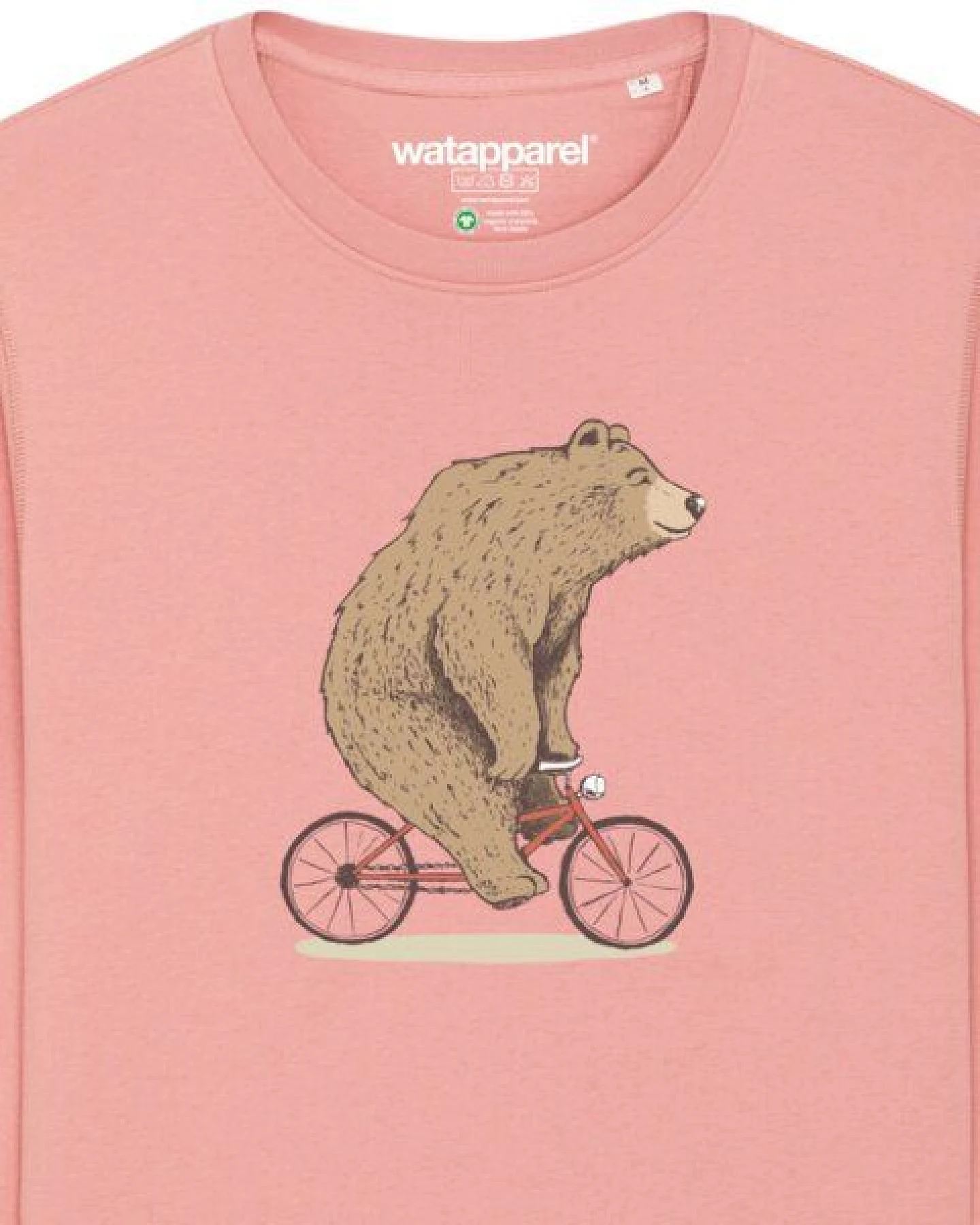 watapparel Sweatshirt Unisex Fahrradbär – Ansicht 3