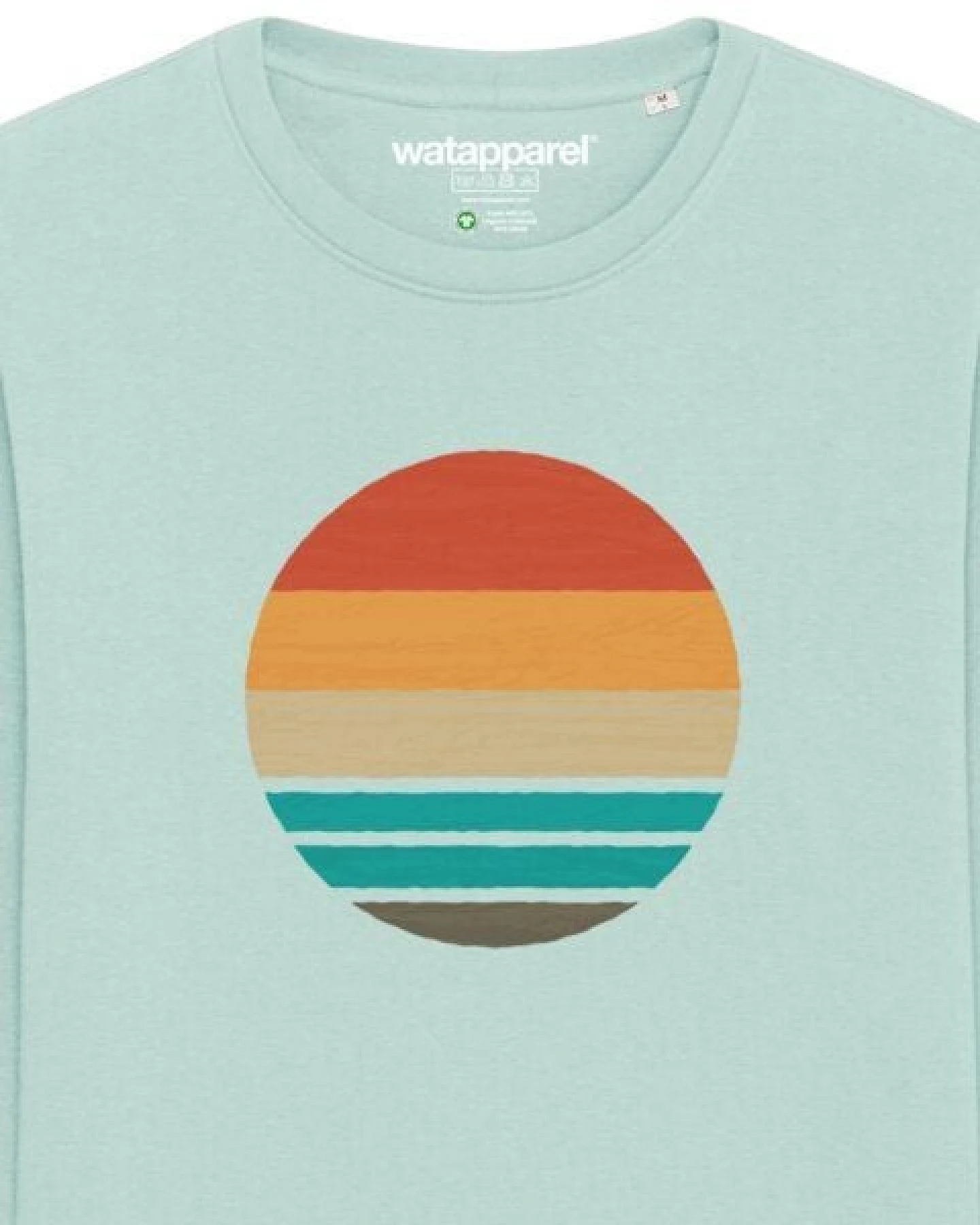 watapparel Sweatshirt Unisex Retro Sunset Ocean – Ansicht 3