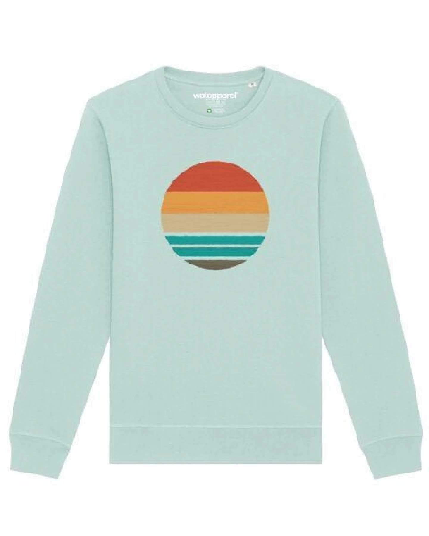 watapparel Sweatshirt Unisex Retro Sunset Ocean – Ansicht 2
