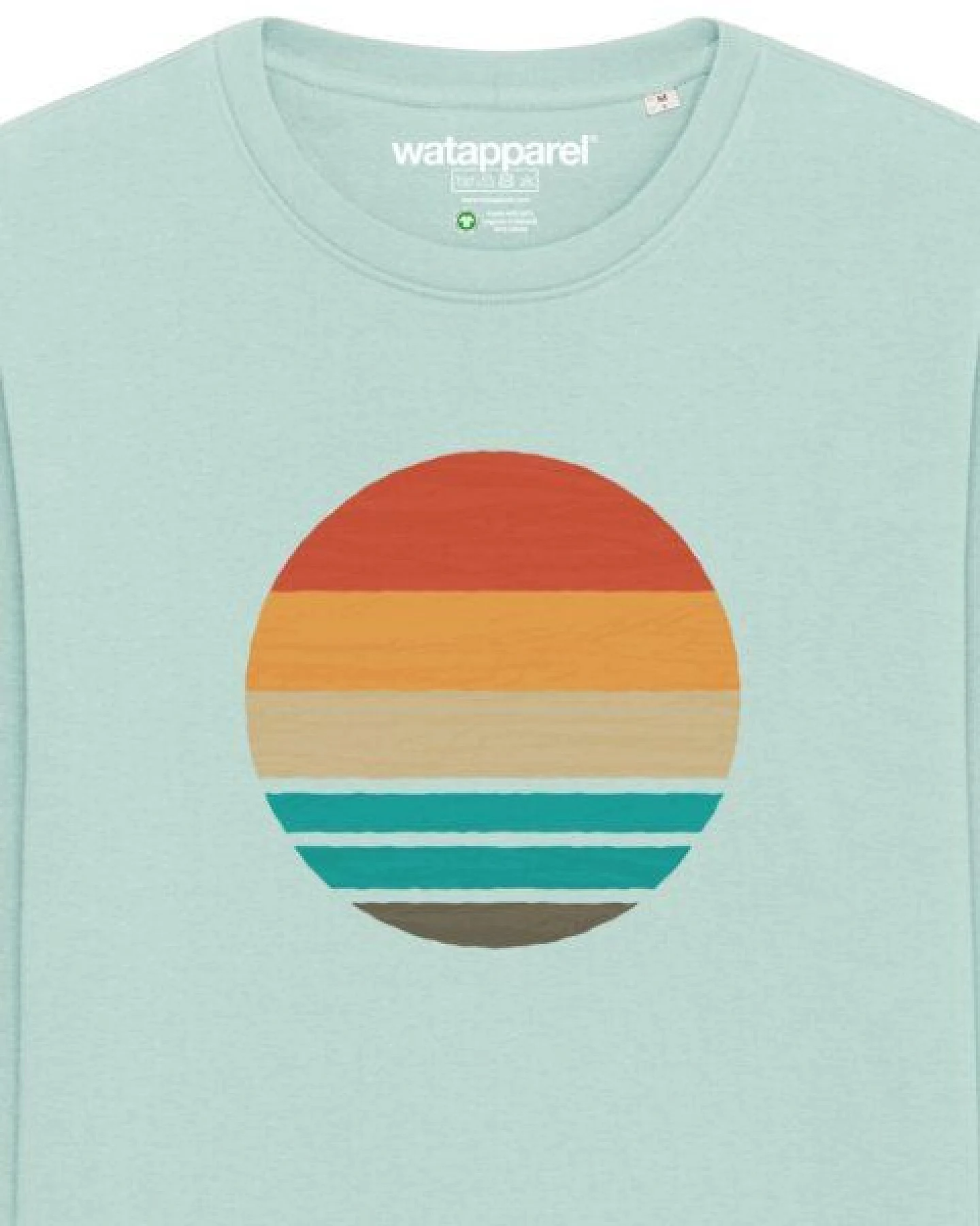 watapparel Sweatshirt Unisex Retro Sunset Ocean – Ansicht 3