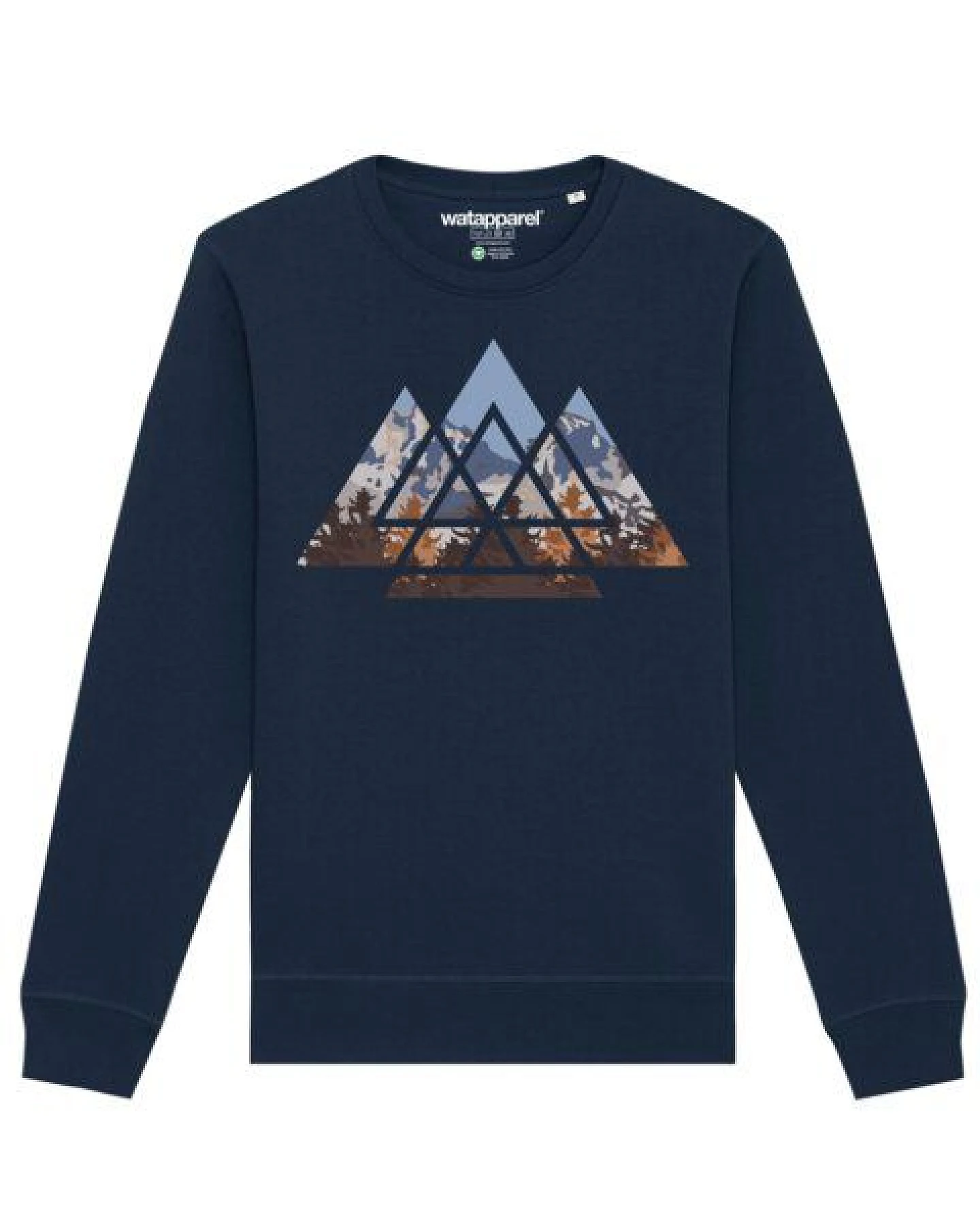 watapparel Sweatshirt Unisex Geometric Landscape – Ansicht 2