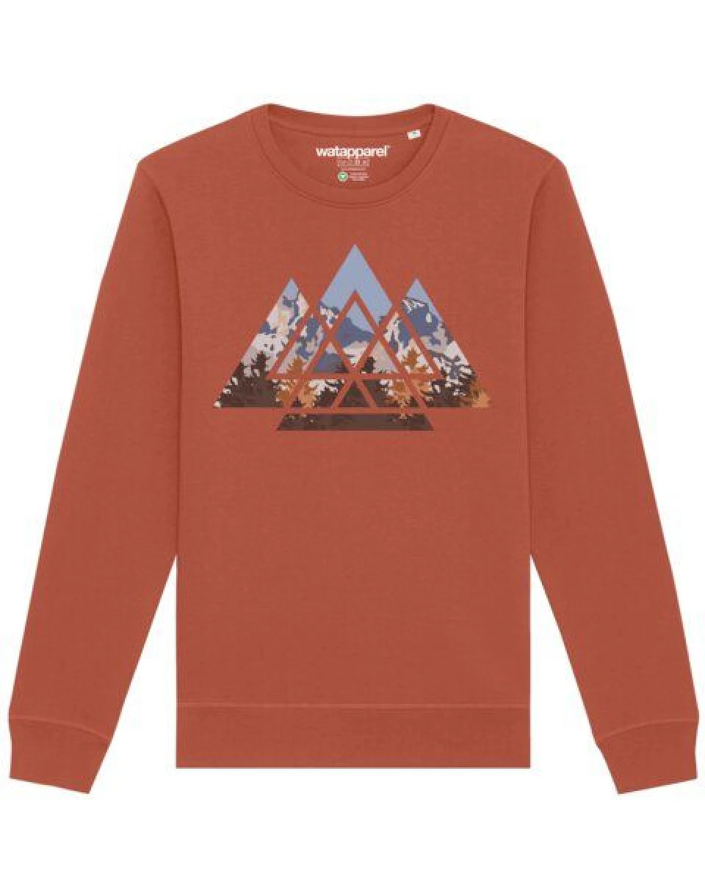 watapparel Sweatshirt Unisex Geometric Landscape – Ansicht 2