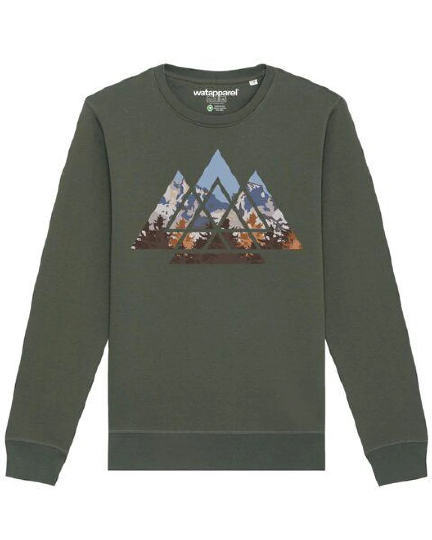 watapparel Sweatshirt Unisex Geometric Landscape – Ansicht 2