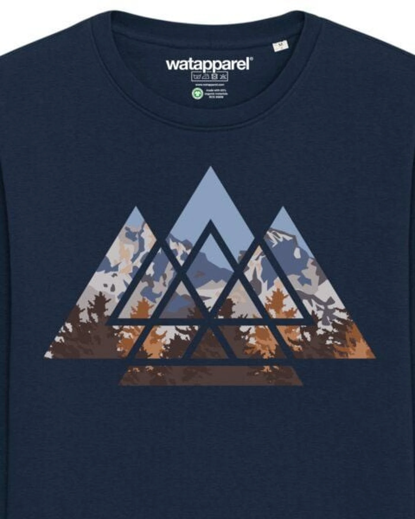 watapparel Sweatshirt Unisex Geometric Landscape – Ansicht 3