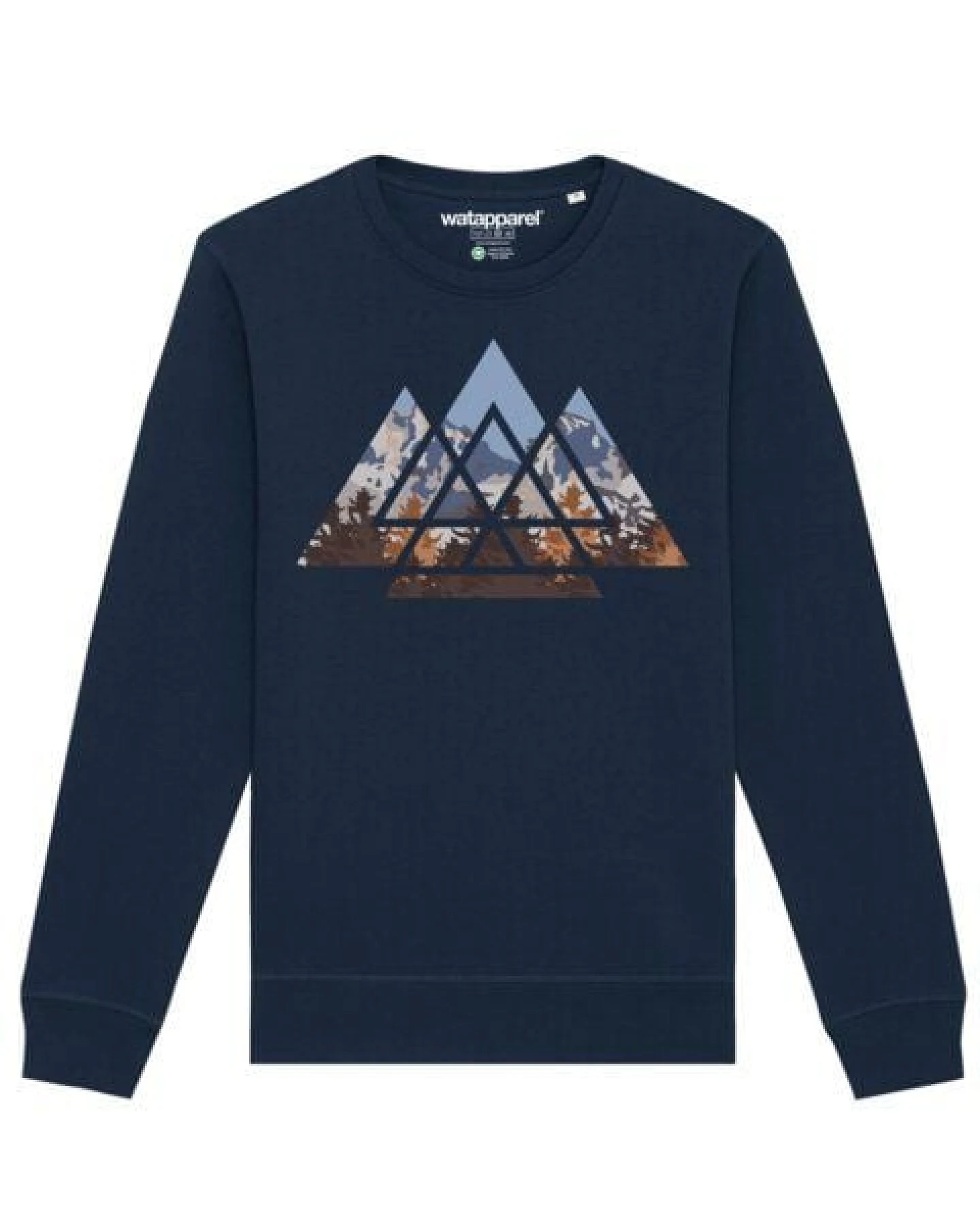 watapparel Sweatshirt Unisex Geometric Landscape – Ansicht 2