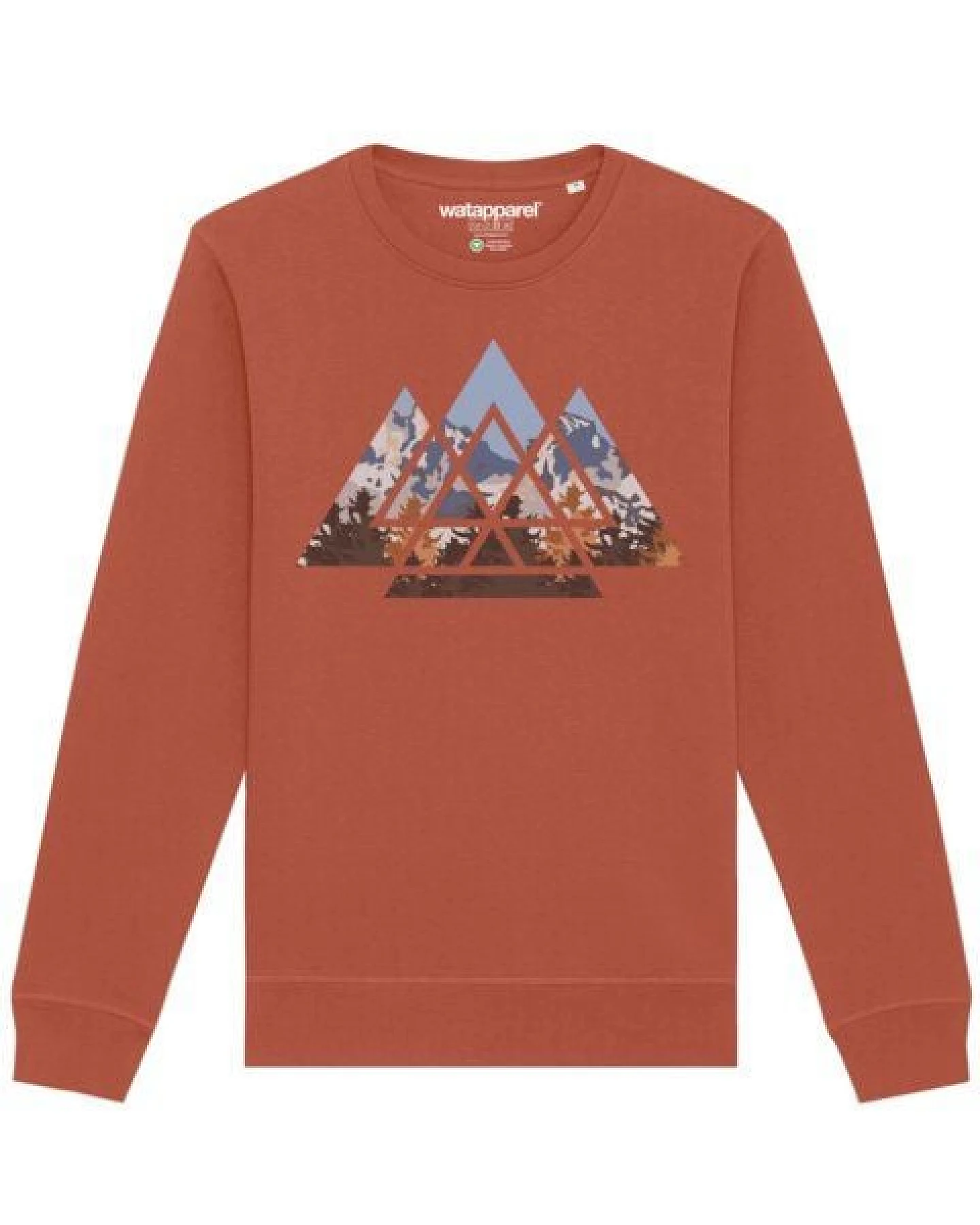 watapparel Sweatshirt Unisex Geometric Landscape – Ansicht 2