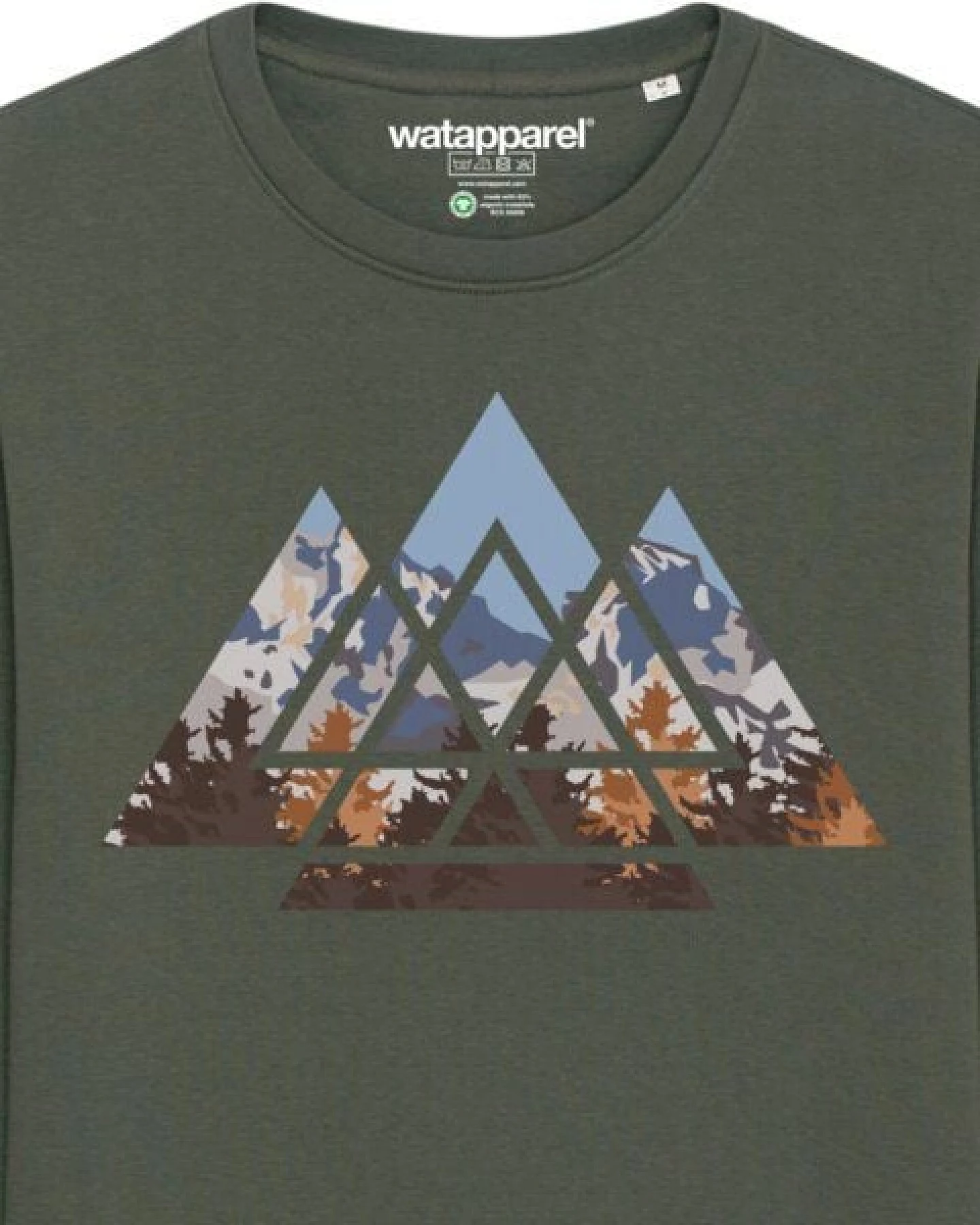 watapparel Sweatshirt Unisex Geometric Landscape – Ansicht 3