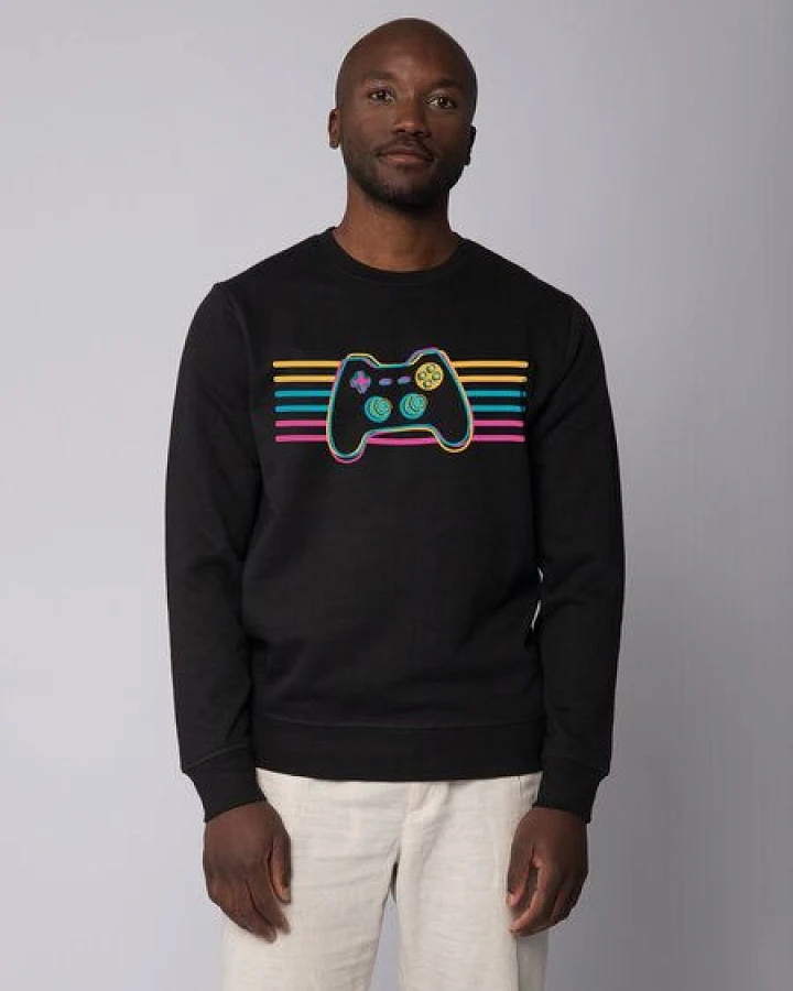watapparel Sweatshirt Unisex Retro Joystick