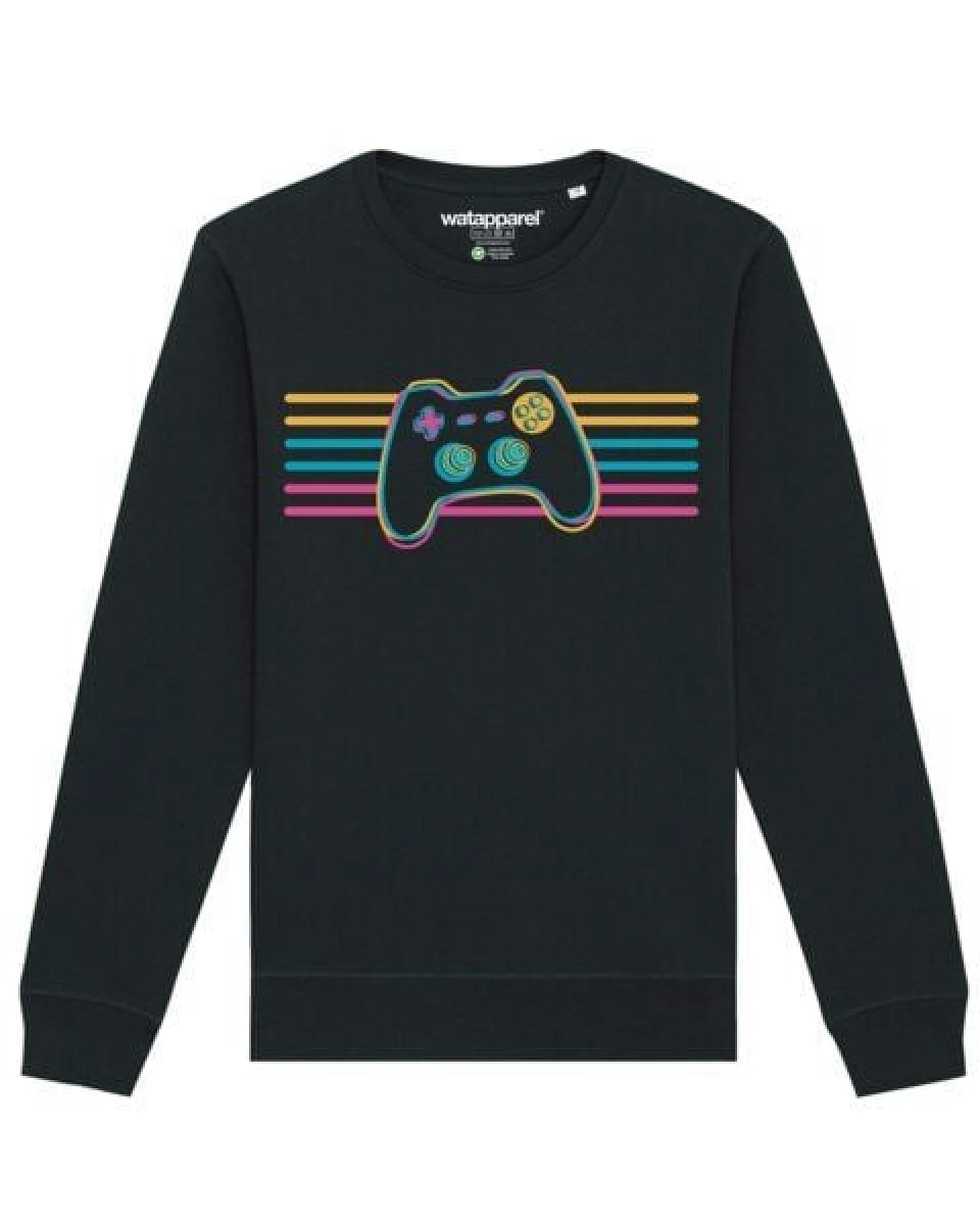 watapparel Sweatshirt Unisex Retro Joystick – Ansicht 2