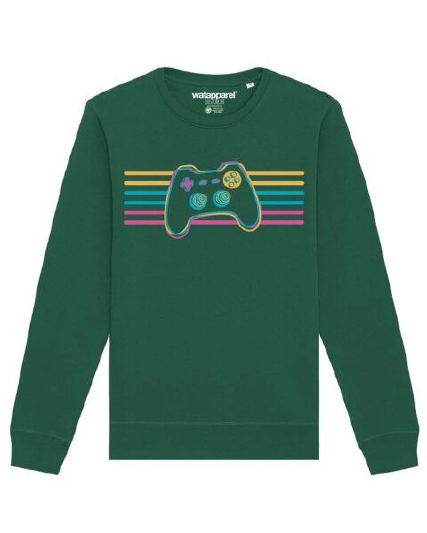 watapparel Sweatshirt Unisex Retro Joystick – Ansicht 2
