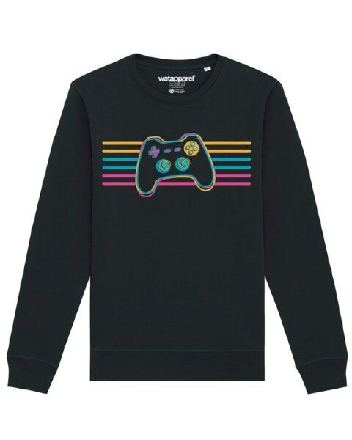 watapparel Sweatshirt Unisex Retro Joystick – Ansicht 2