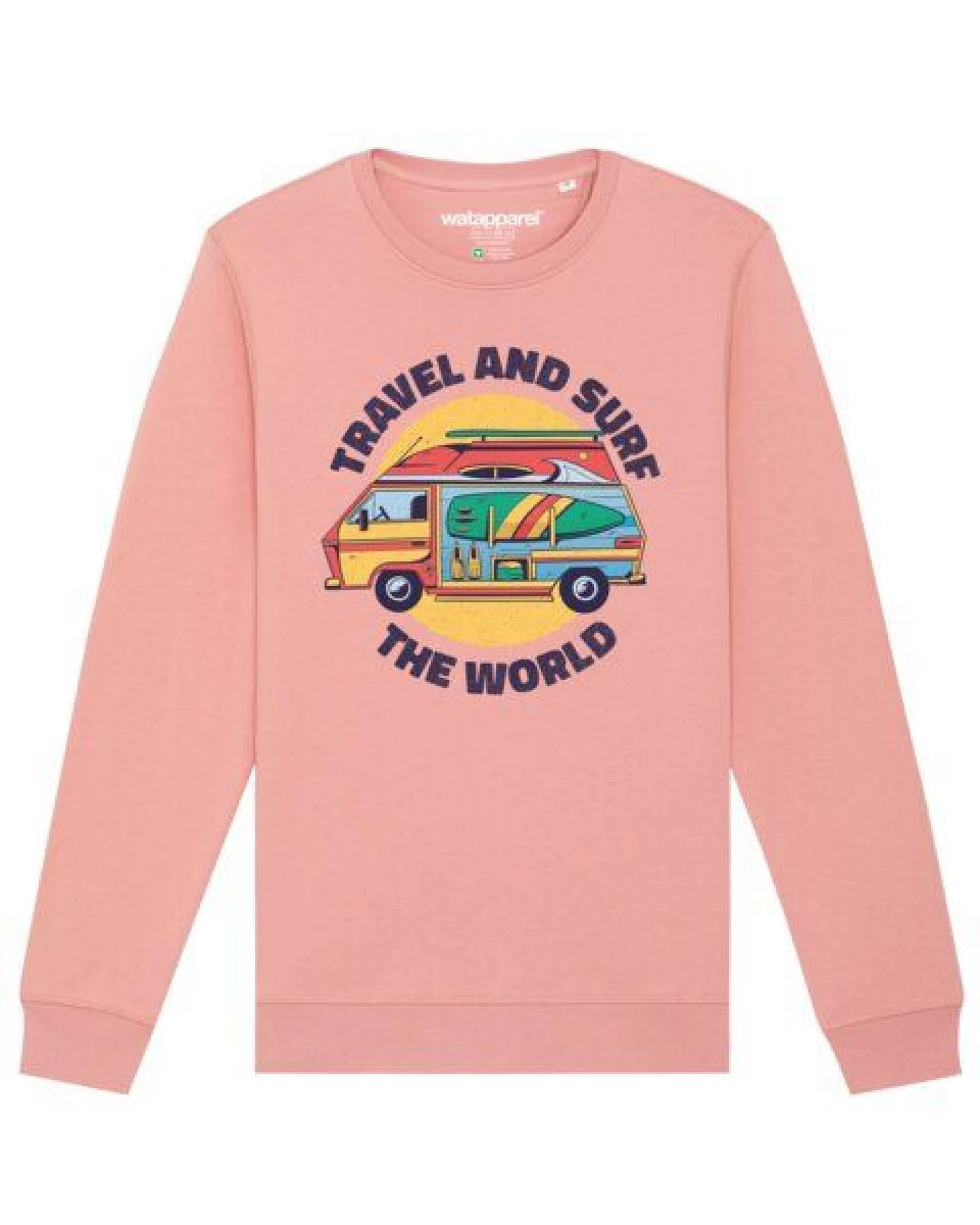 watapparel Sweatshirt Unisex Travel and surf – Ansicht 2