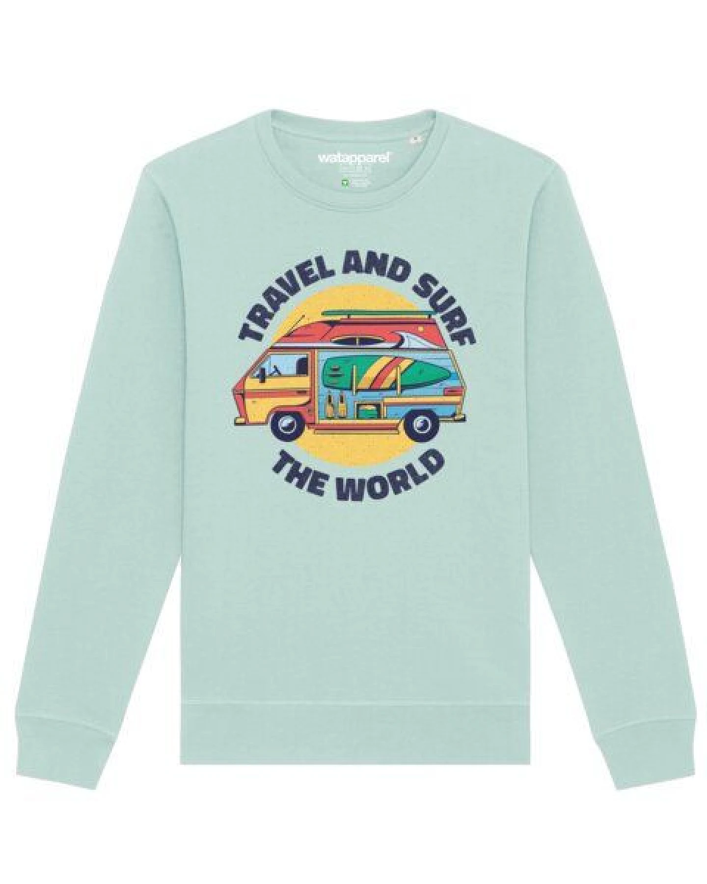 watapparel Sweatshirt Unisex Travel and surf – Ansicht 2