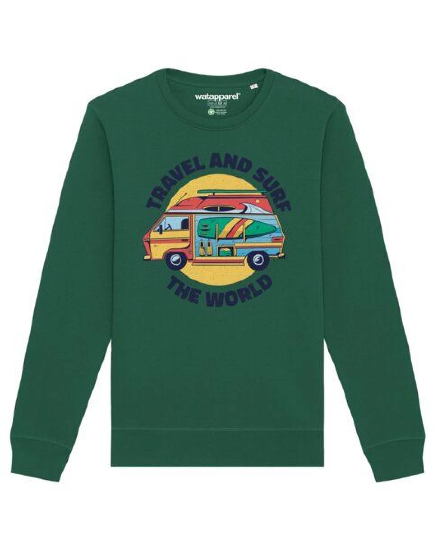 watapparel Sweatshirt Unisex Travel and surf – Ansicht 2
