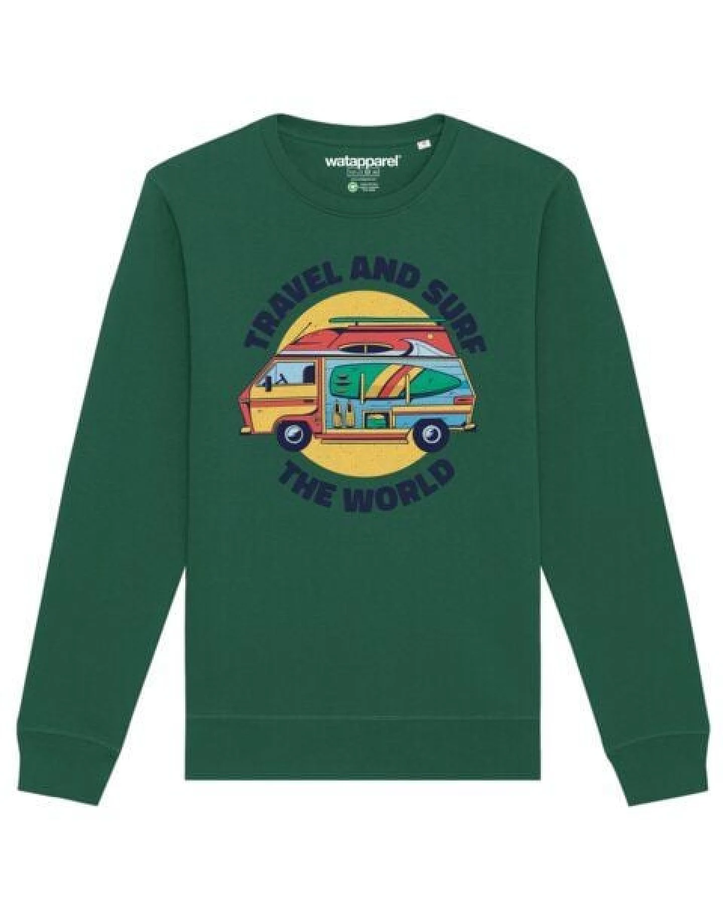 watapparel Sweatshirt Unisex Travel and surf – Ansicht 2